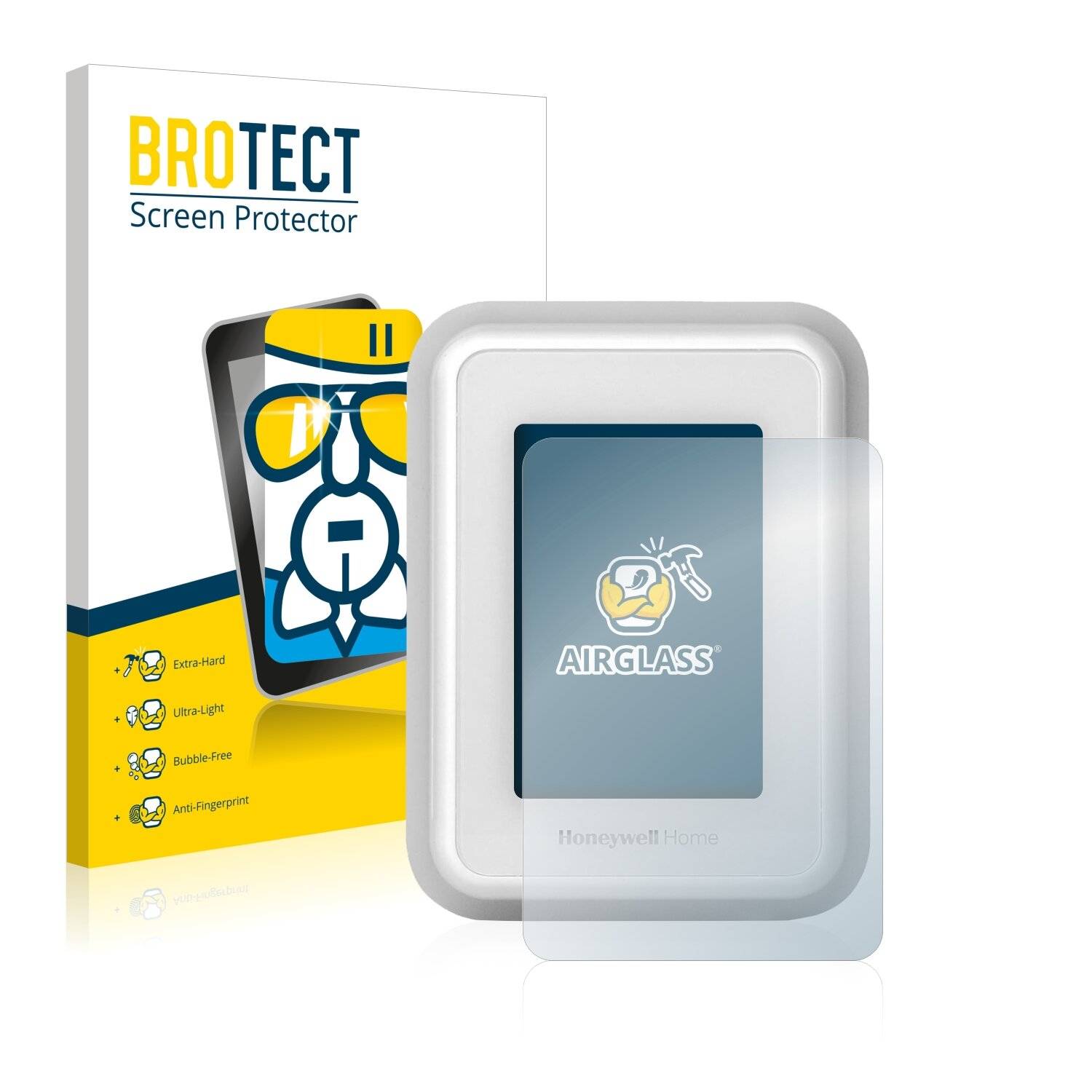 BROTECT AirGlass Schutzglas Folie für Honeywell Home T9 Smart