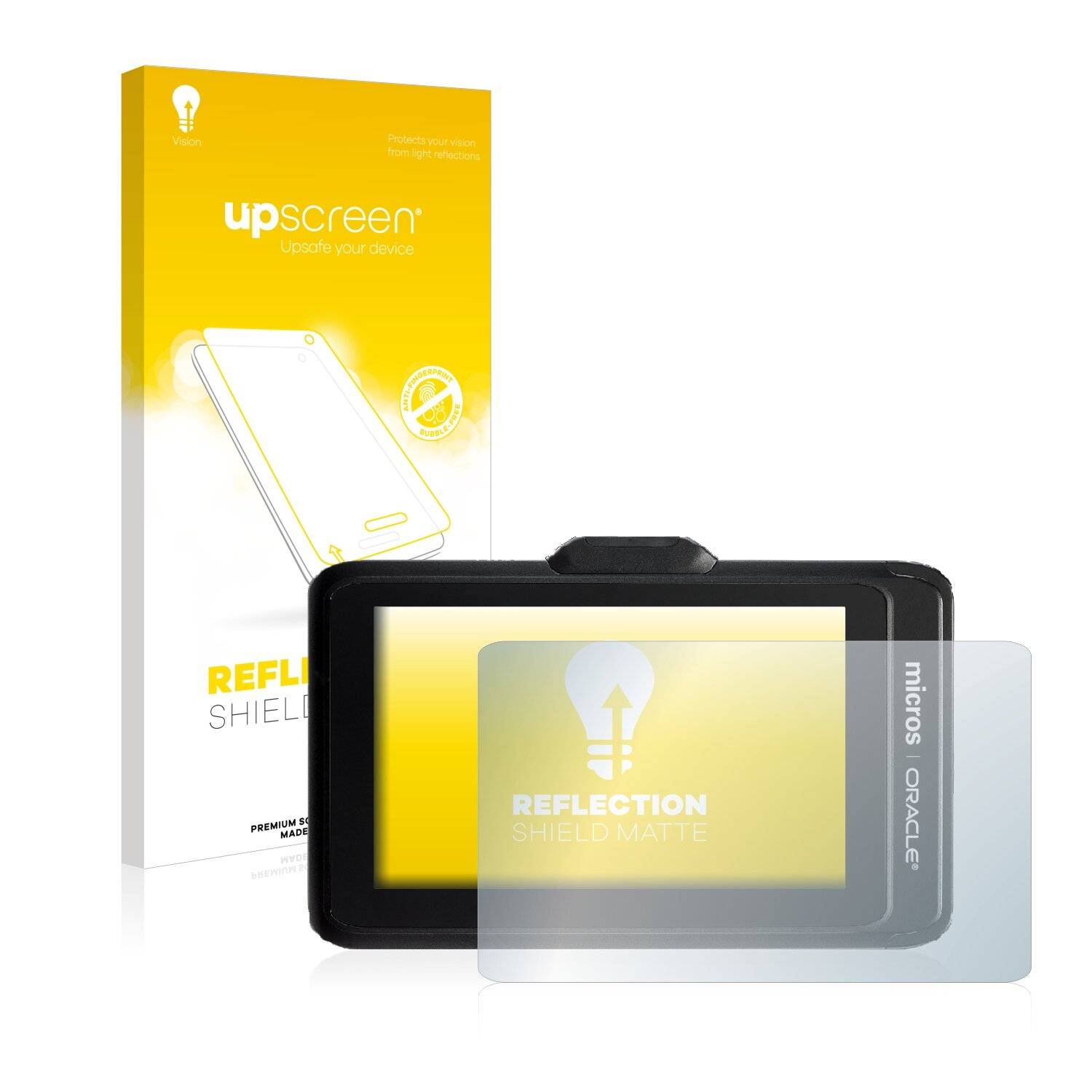 upscreen Reflection Shield Matte Premium Displayschutzfolie für Oracle Micros Tablet