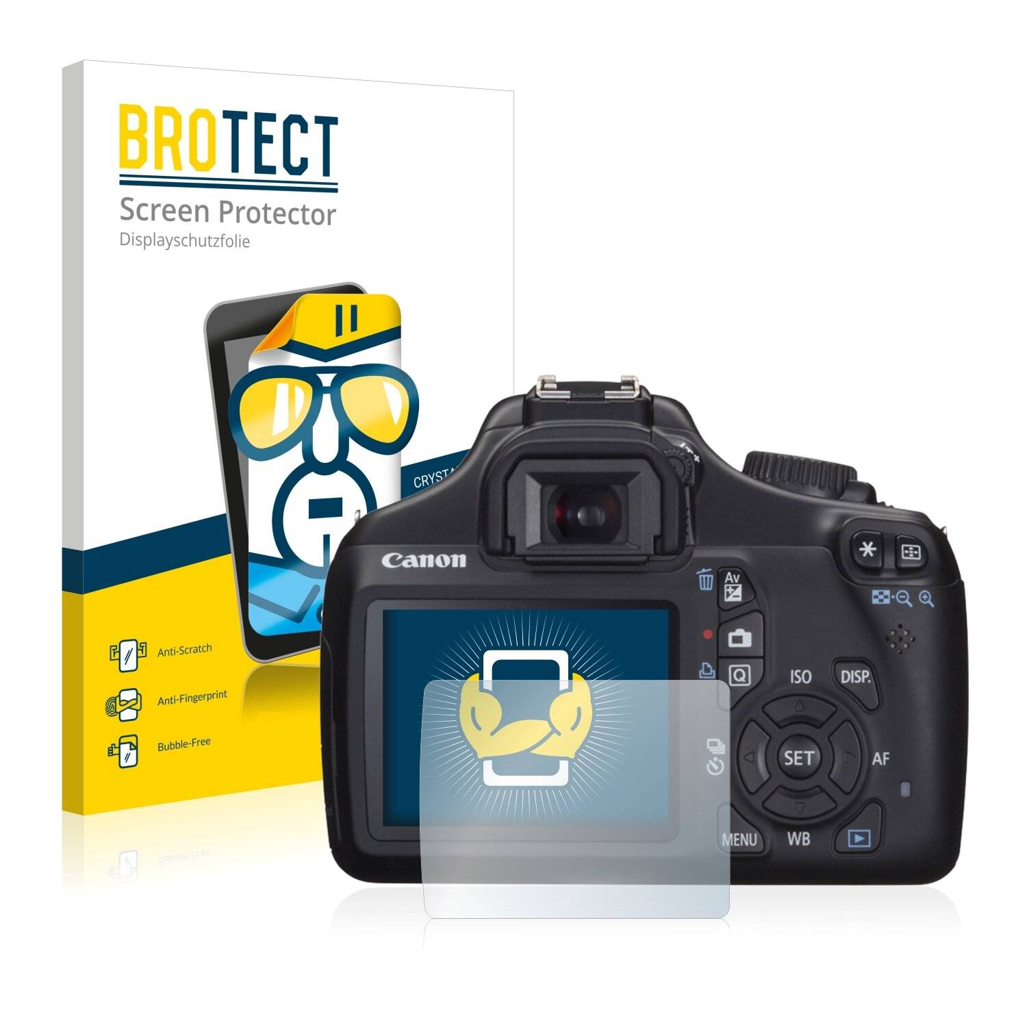 2x BROTECT HD-Clear Displayschutzfolie für Canon EOS