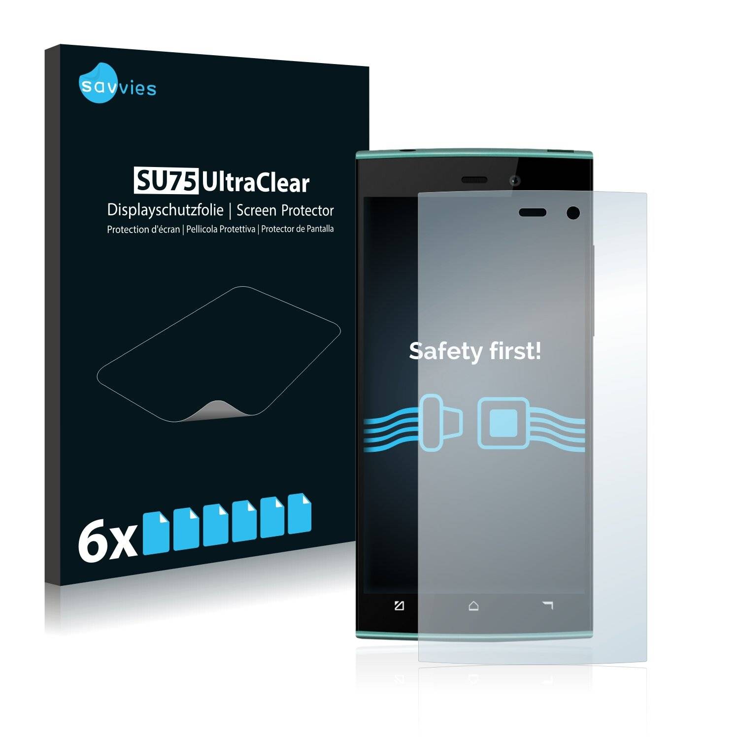 6x Savvies SU75 Displayschutzfolie für Allview X1 Xtreme