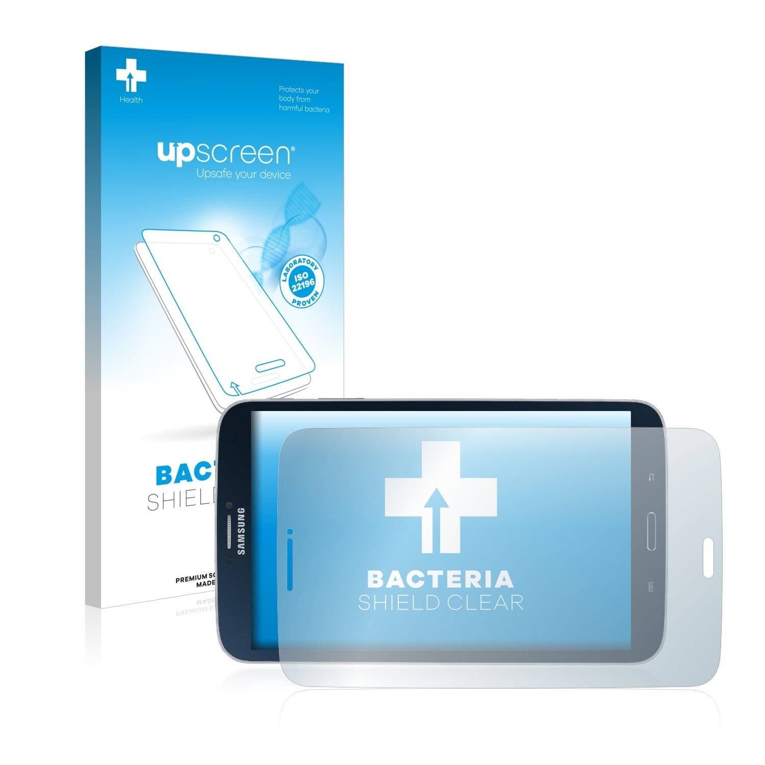 upscreen Bacteria Shield Clear Premium Antibakterielle Displayschutzfolie für Samsung Galaxy