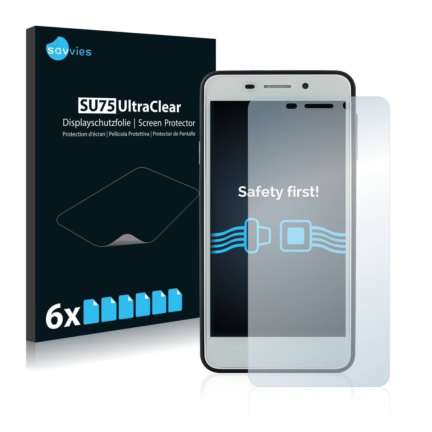 6x Savvies SU75 Displayschutzfolie für Doogee Leo