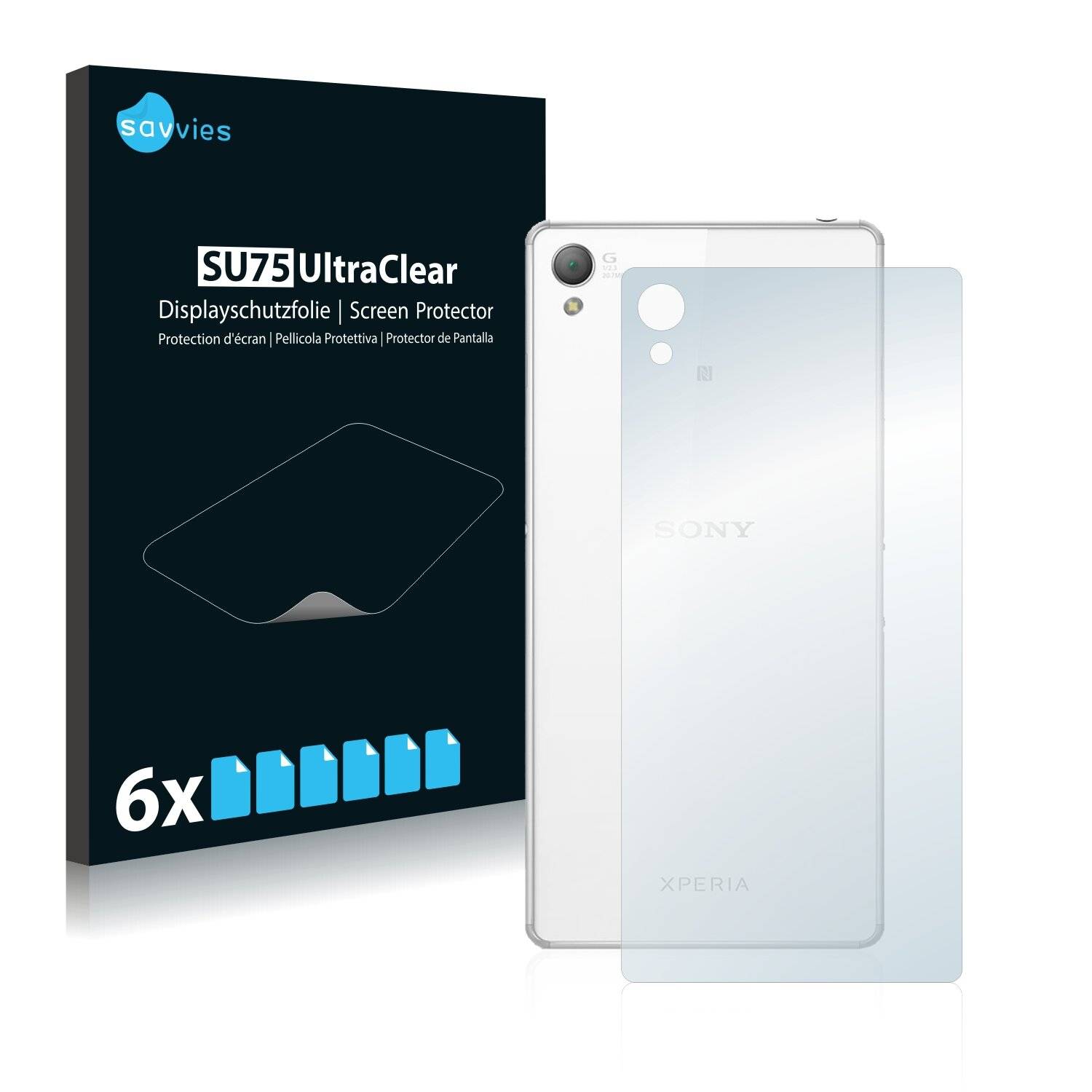 6x Savvies SU75 Displayschutzfolie für Sony Xperia Z3+