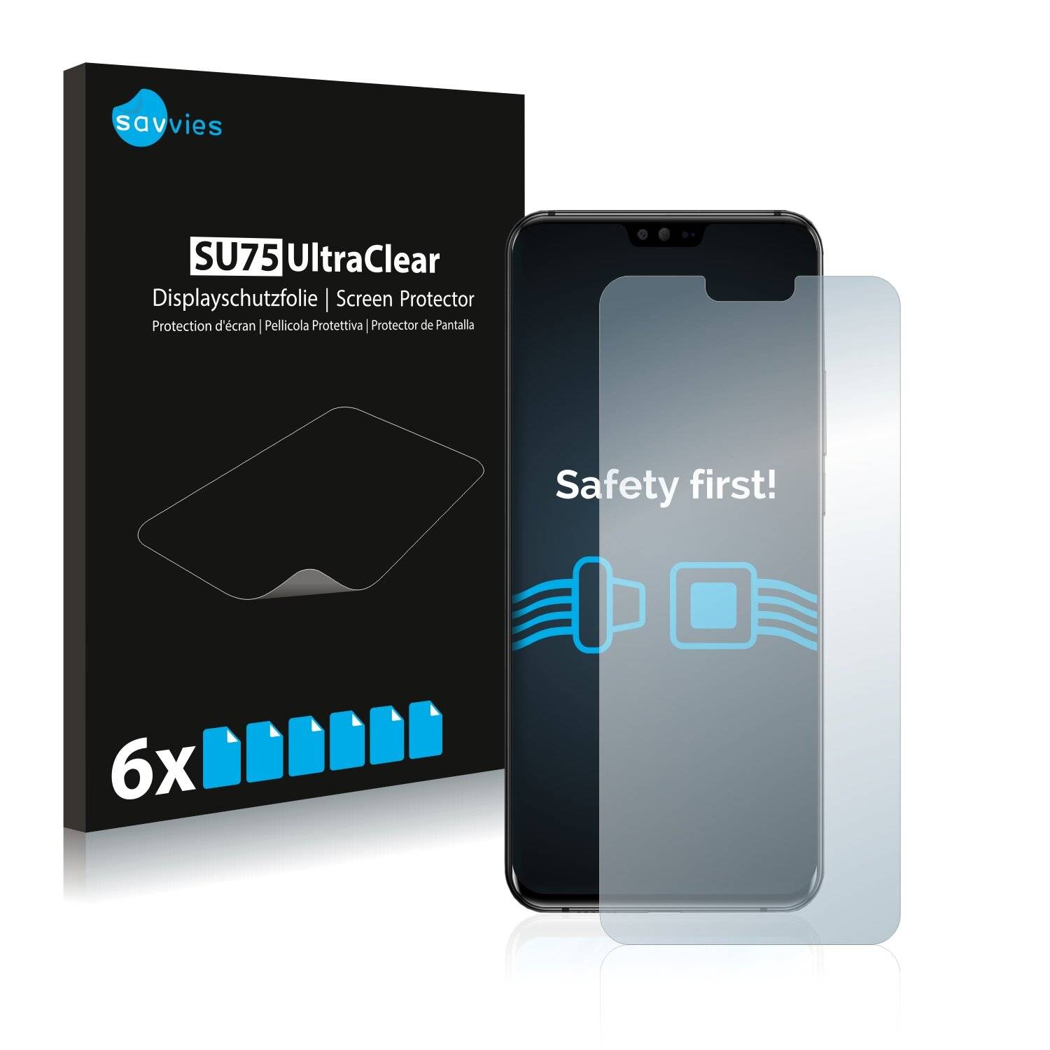6x Savvies SU75 Displayschutzfolie für Ulefone