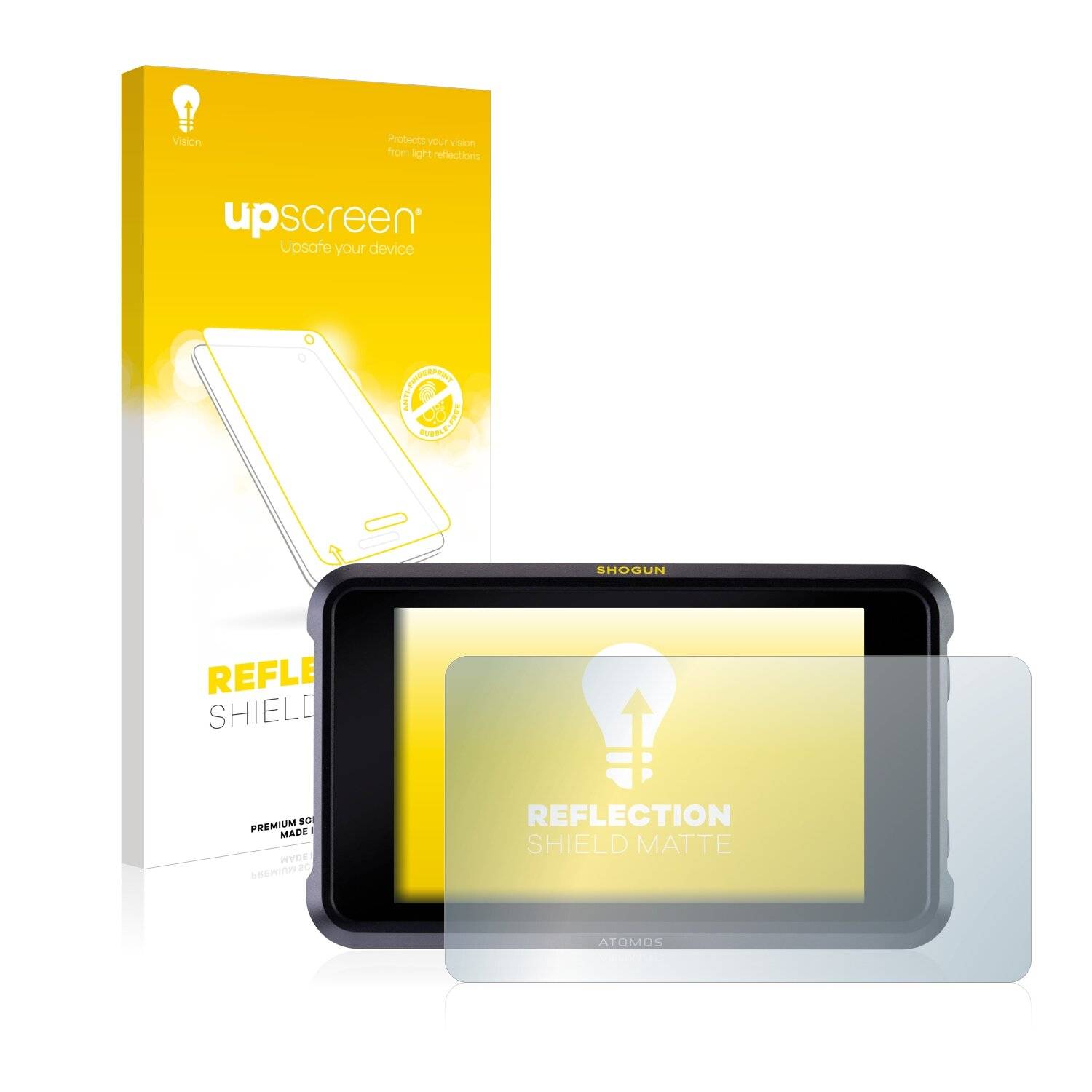upscreen Reflection Shield Matte Premium Displayschutzfolie für Atomos Shogun