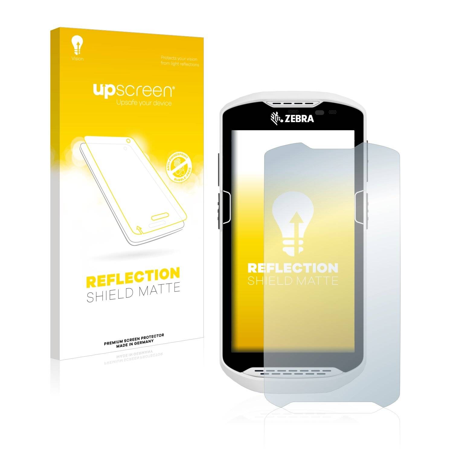 upscreen Reflection Shield Matte Premium Displayschutzfolie für Zebra