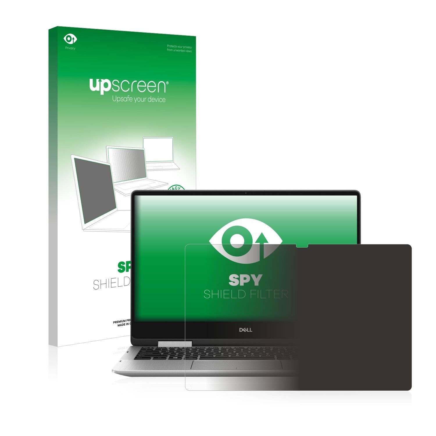 upscreen Spy Shield Filter Premium Blickschutzfilter für Dell Inspiron 13 7386