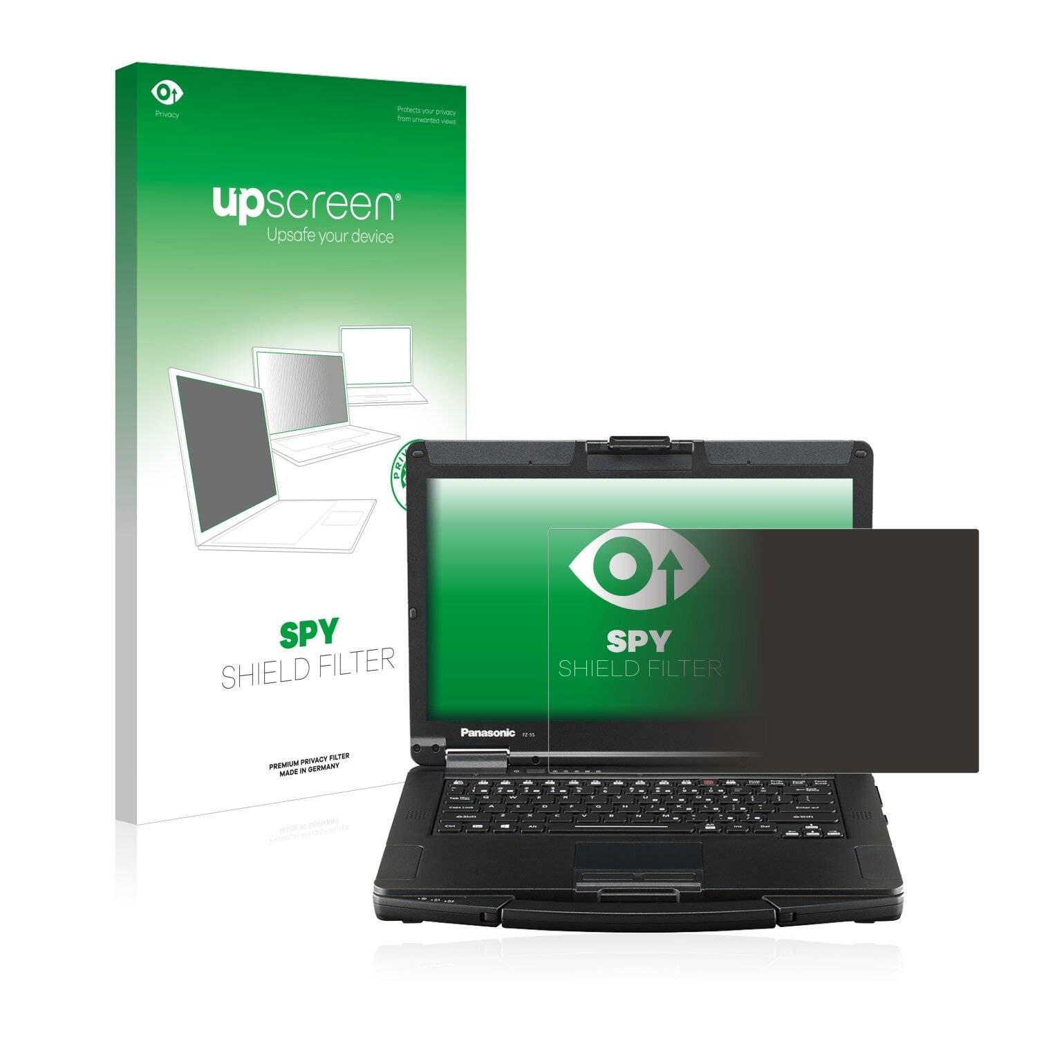 upscreen Spy Shield Filter Premium Blickschutzfilter für Panasonic Toughbook FZ-55