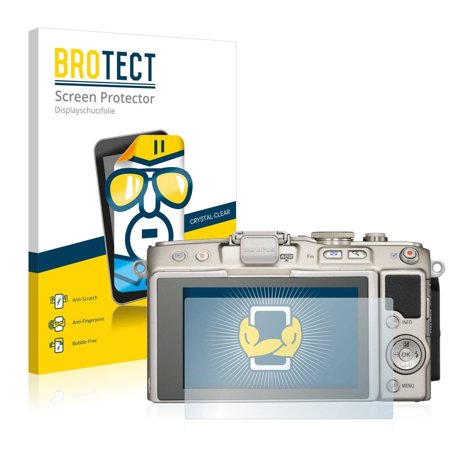 2x BROTECT HD-Clear Displayschutzfolie für Olympus PEN