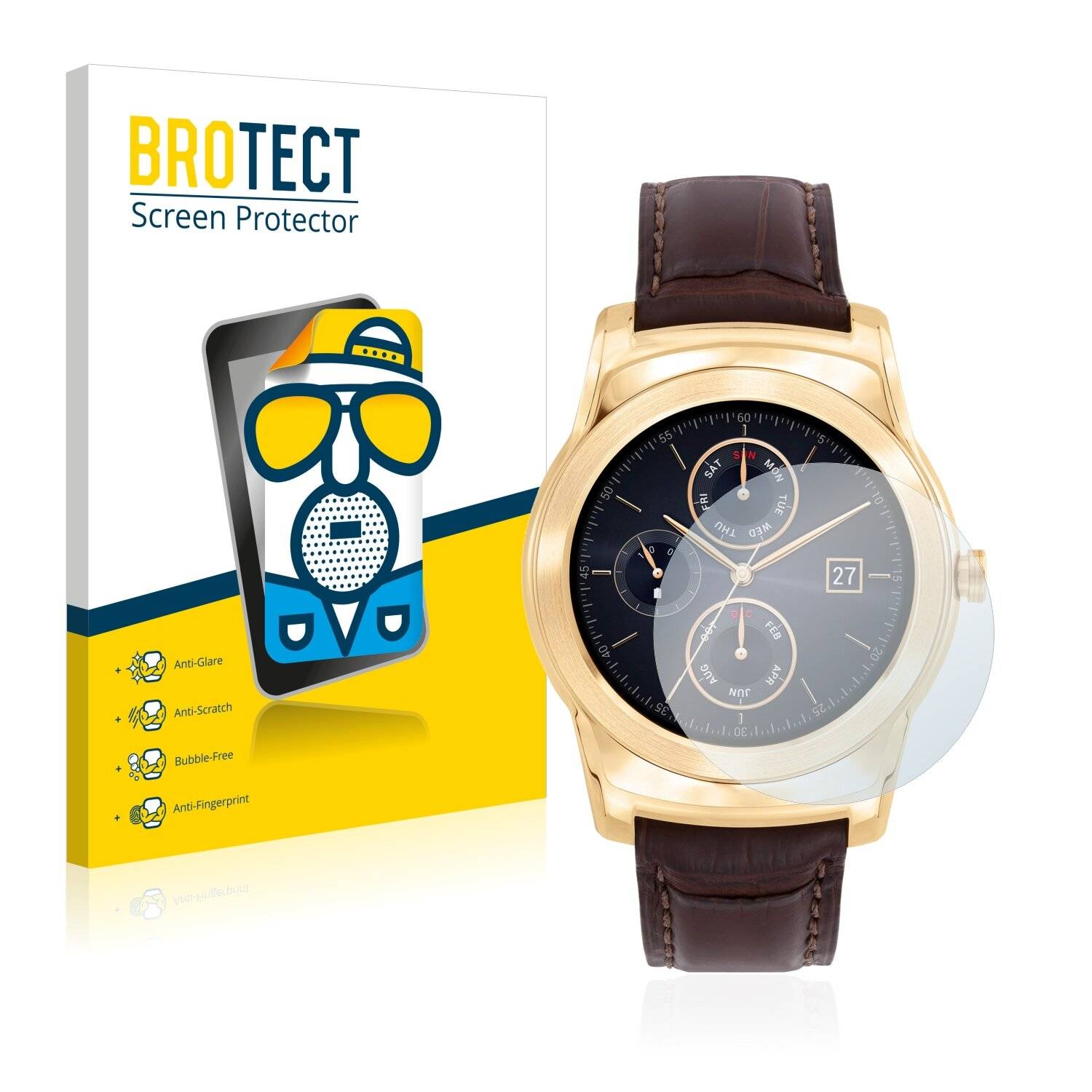 2x BROTECT Matte Displayschutzfolie für LG Watch Urbane Luxe - Entspiegelt,