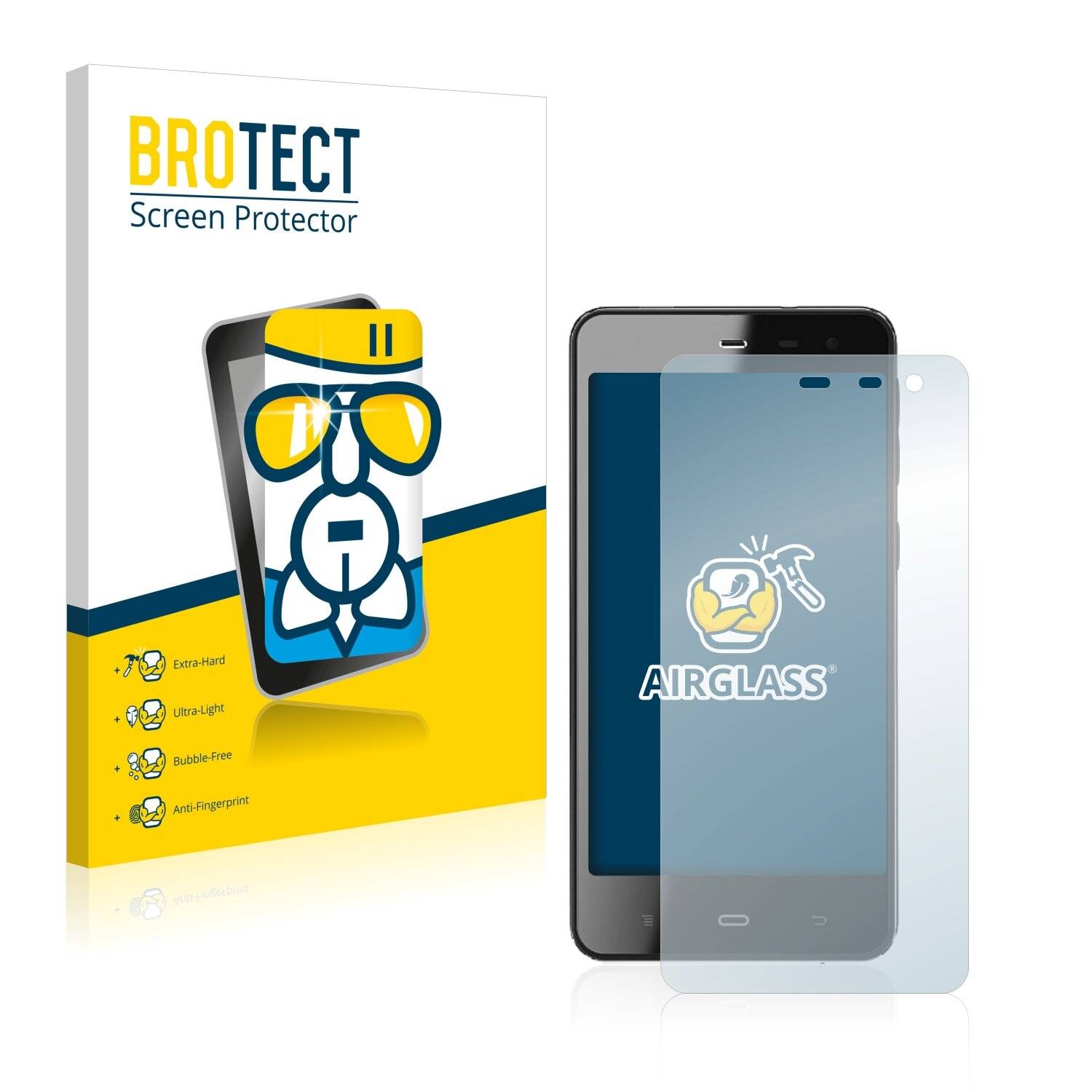 BROTECT AirGlass Schutzglas Folie für Phicomm Energy M+