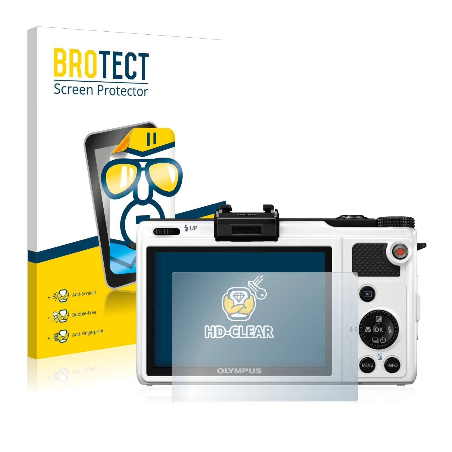 2x BROTECT HD-Clear Displayschutzfolie für Olympus