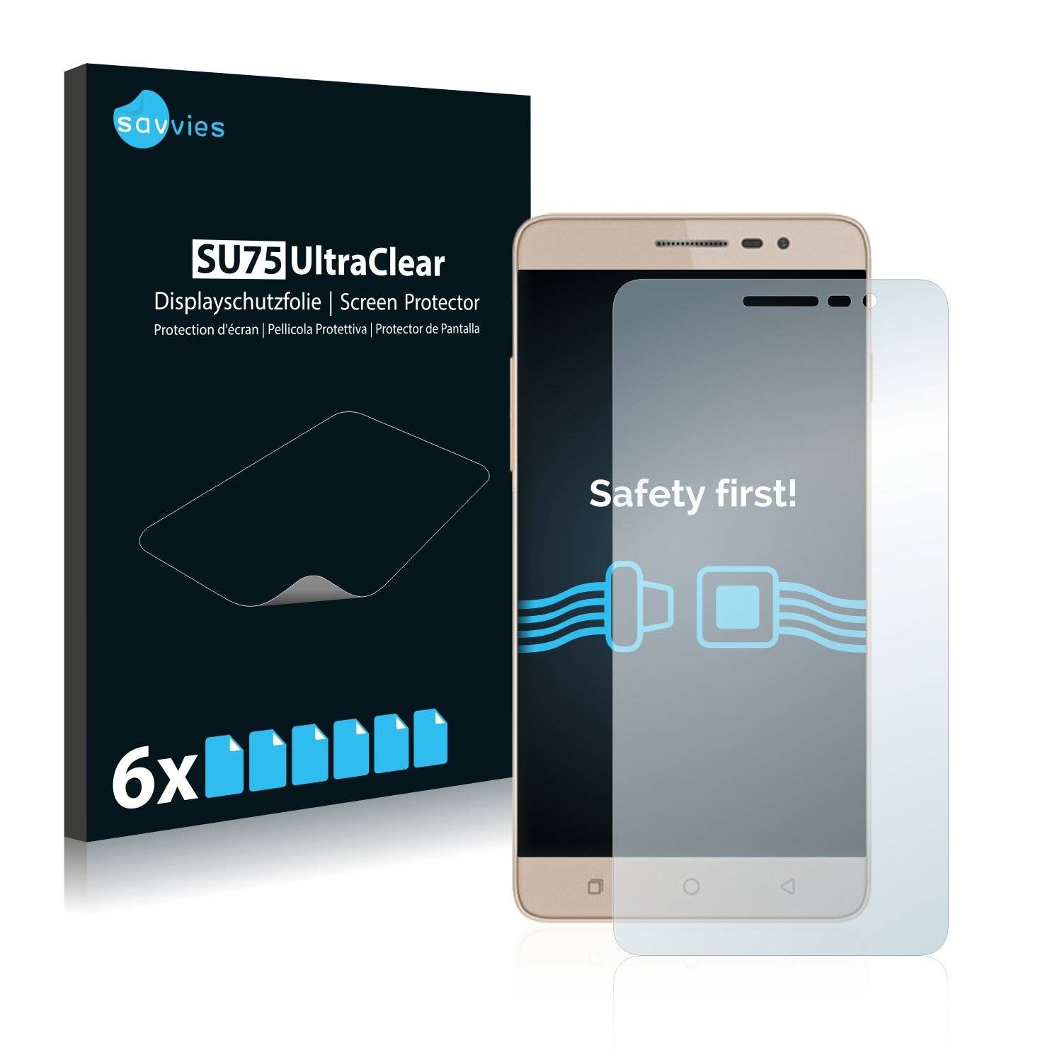6x Savvies SU75 Displayschutzfolie für Coolpad