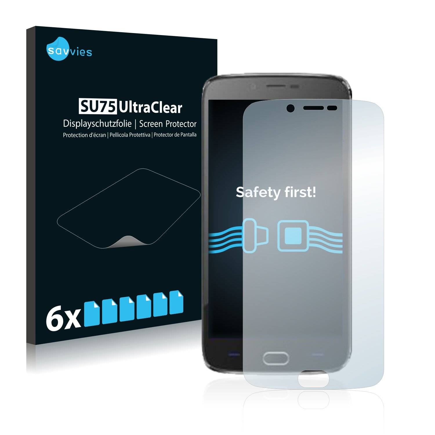 6x Savvies SU75 Displayschutzfolie für Doogee