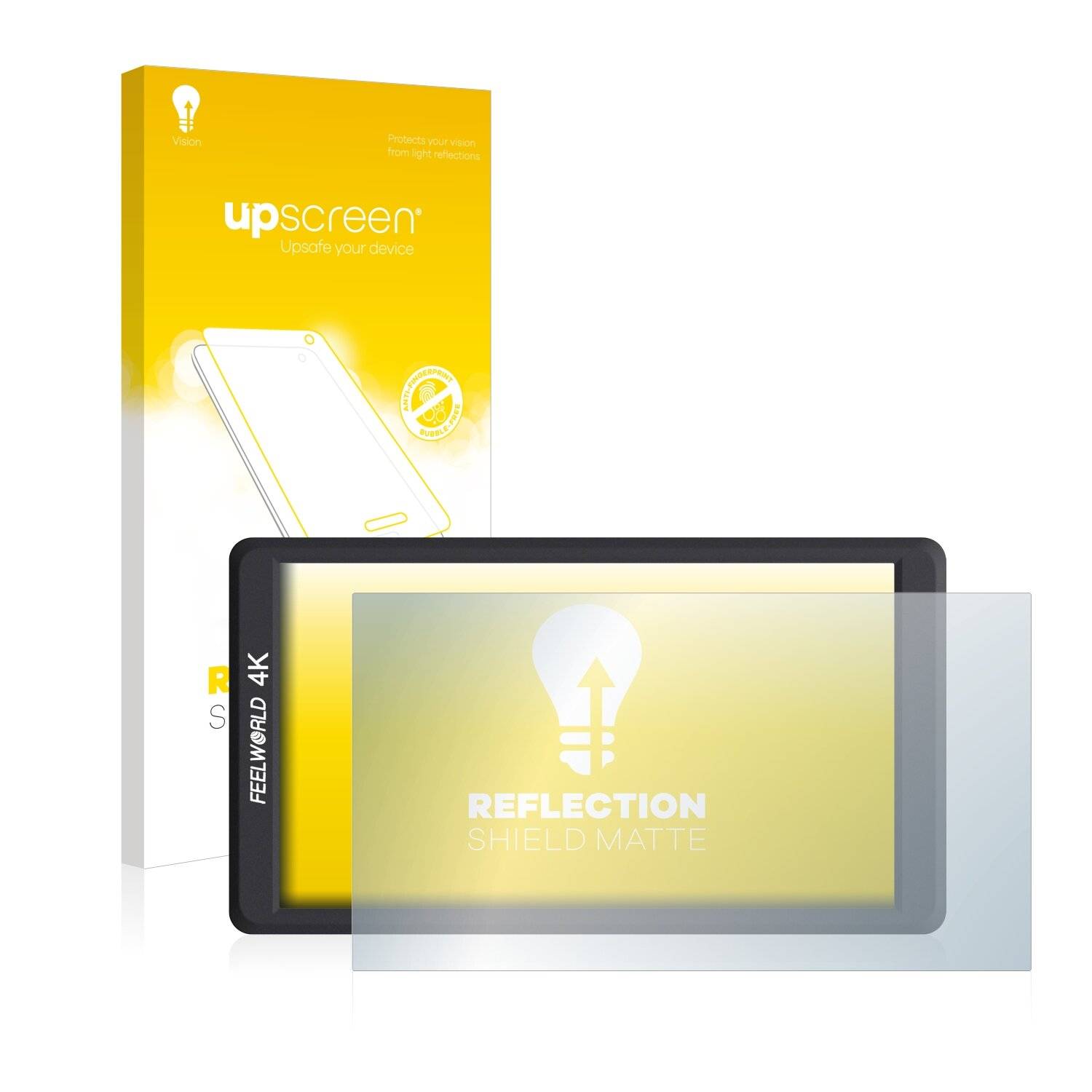 upscreen Reflection Shield Matte Premium Displayschutzfolie für Feelworld F570