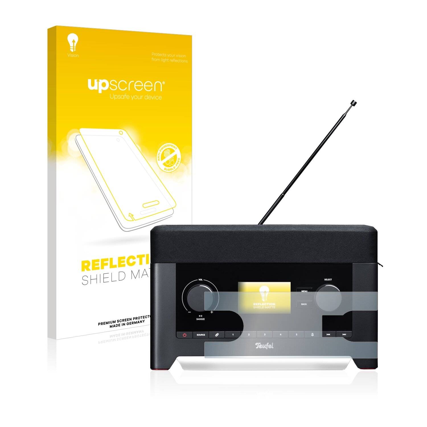 upscreen Reflection Shield Matte Premium Displayschutzfolie für Teufel Radio