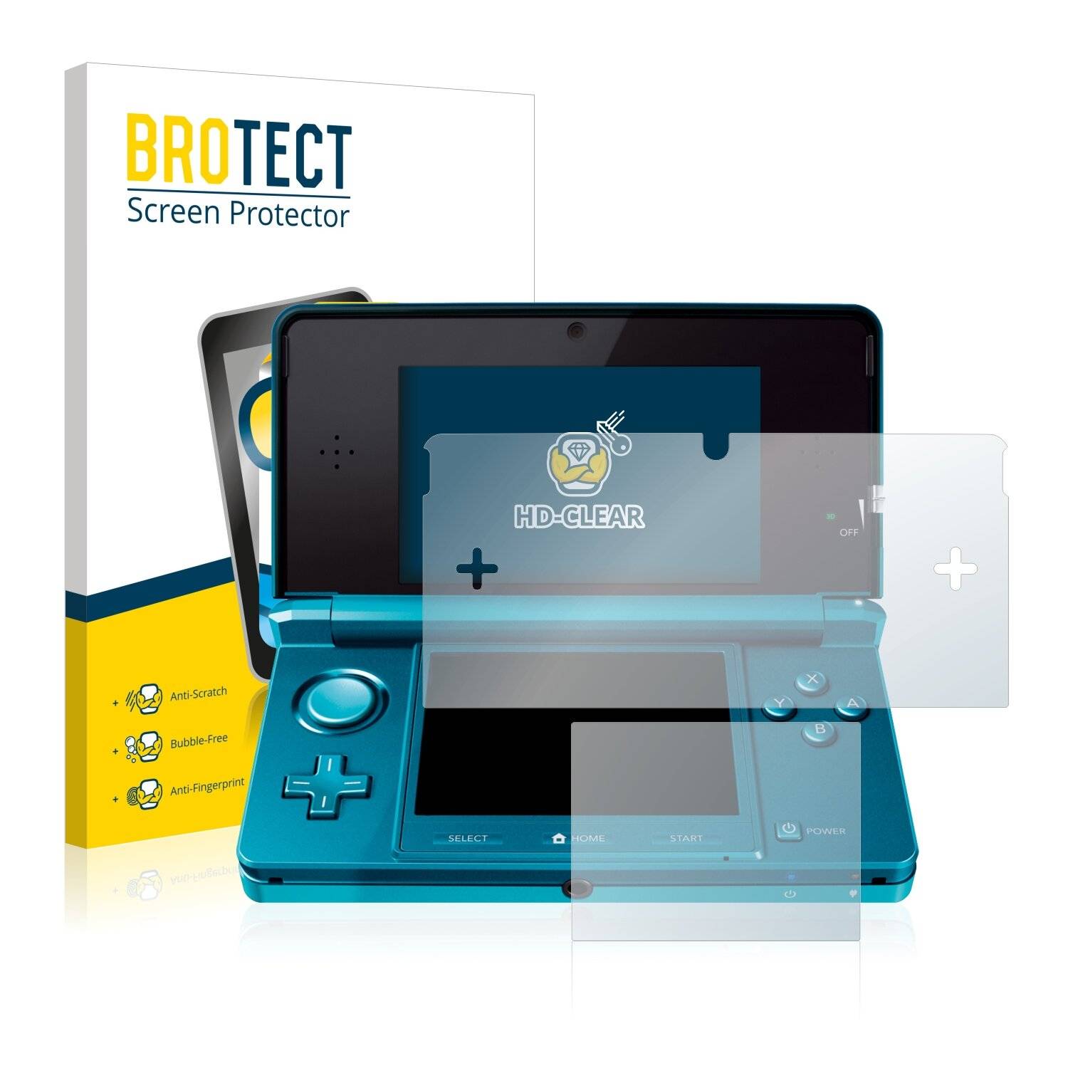 2x BROTECT HD-Clear Displayschutzfolie für Nintendo