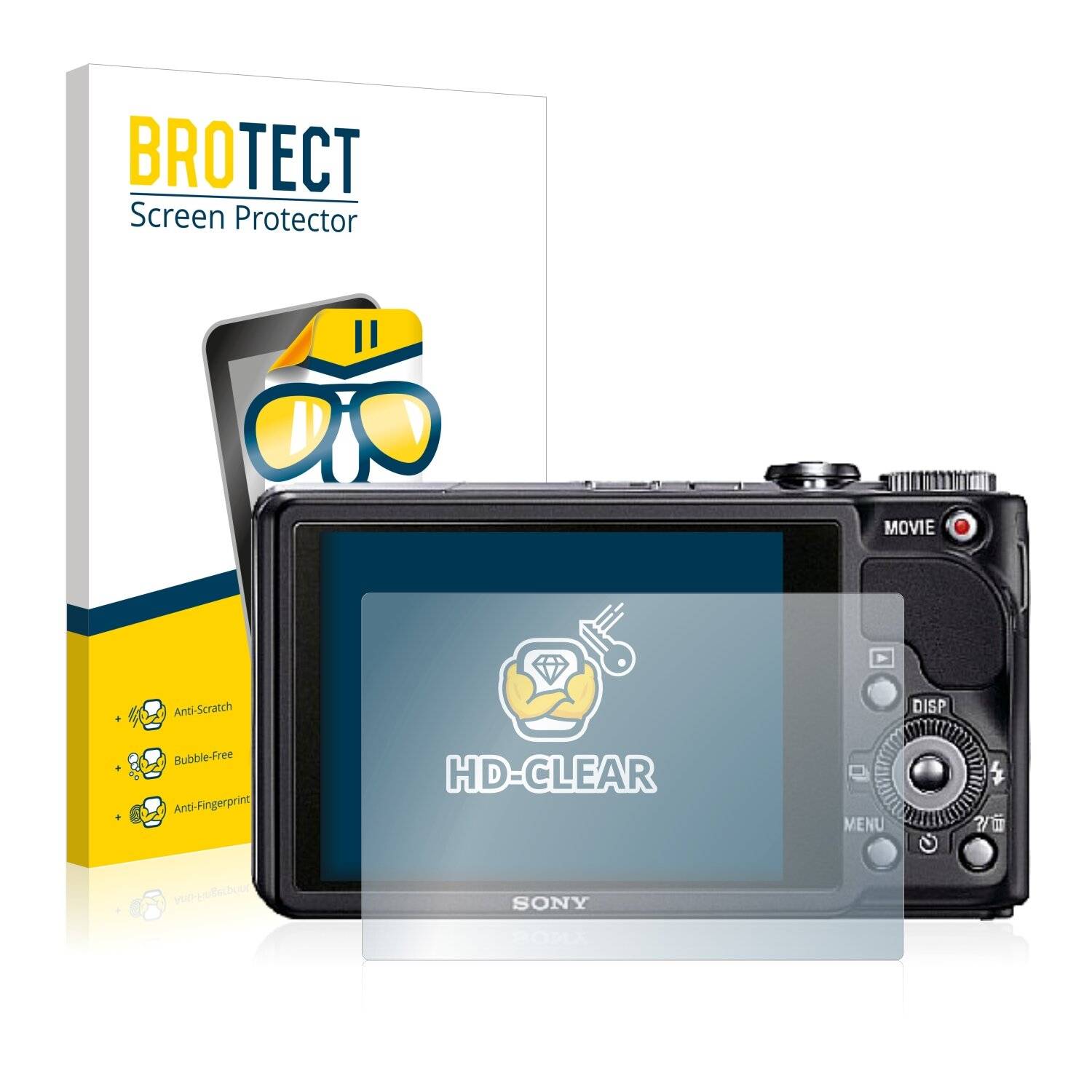 2x BROTECT HD-Clear Displayschutzfolie für Sony Cyber-Shot
