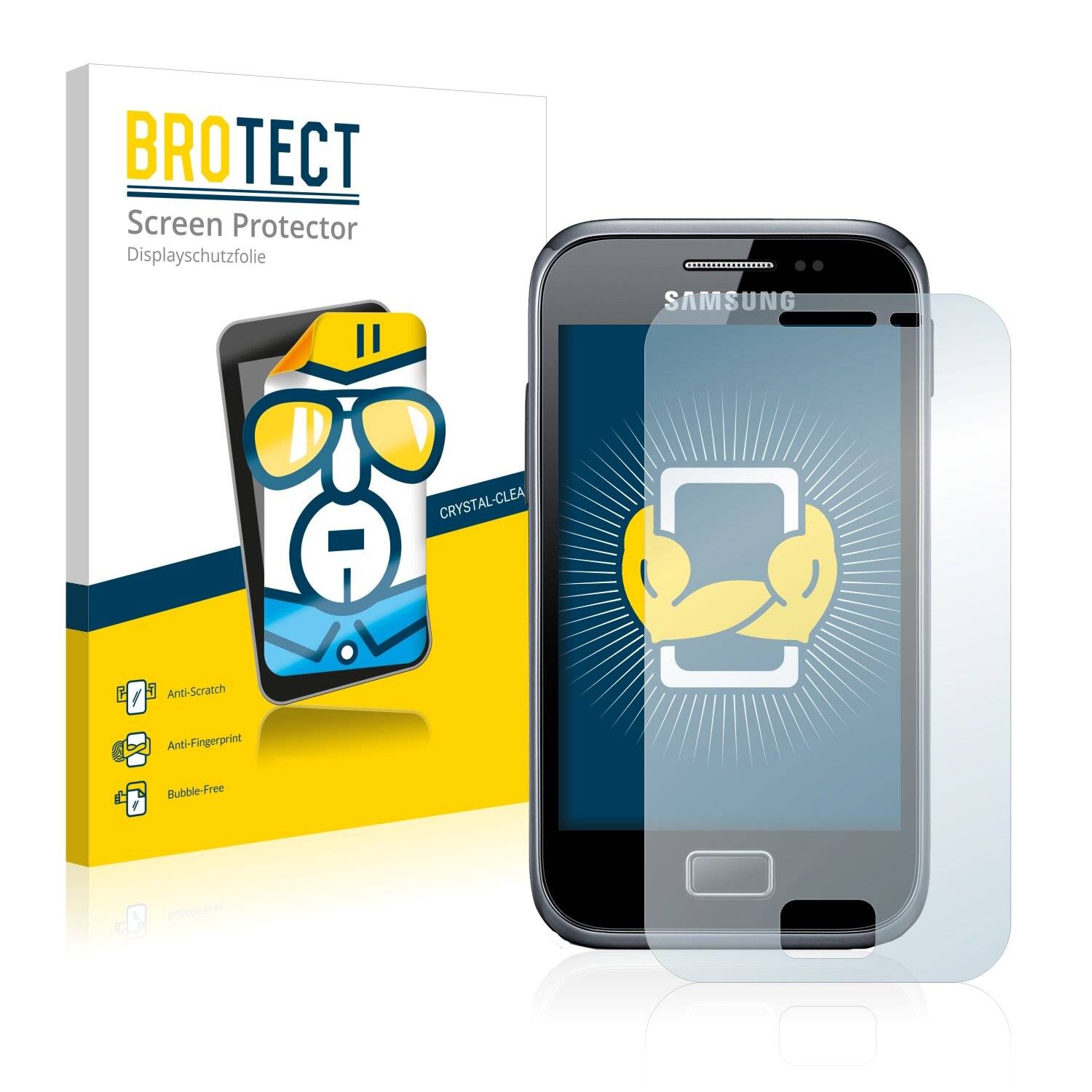 2x BROTECT HD-Clear Displayschutzfolie für Samsung