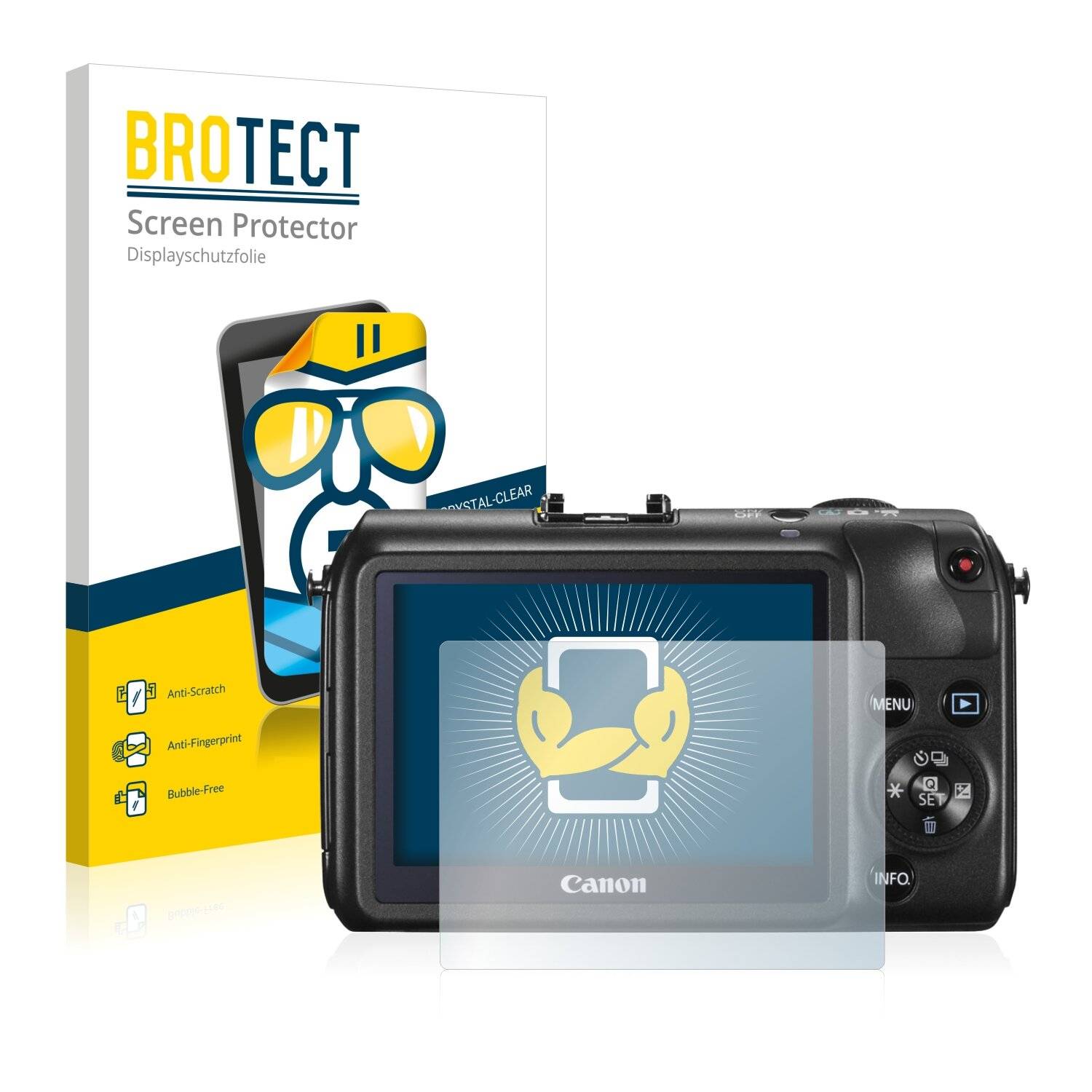 2x BROTECT HD-Clear Displayschutzfolie für Canon EOS