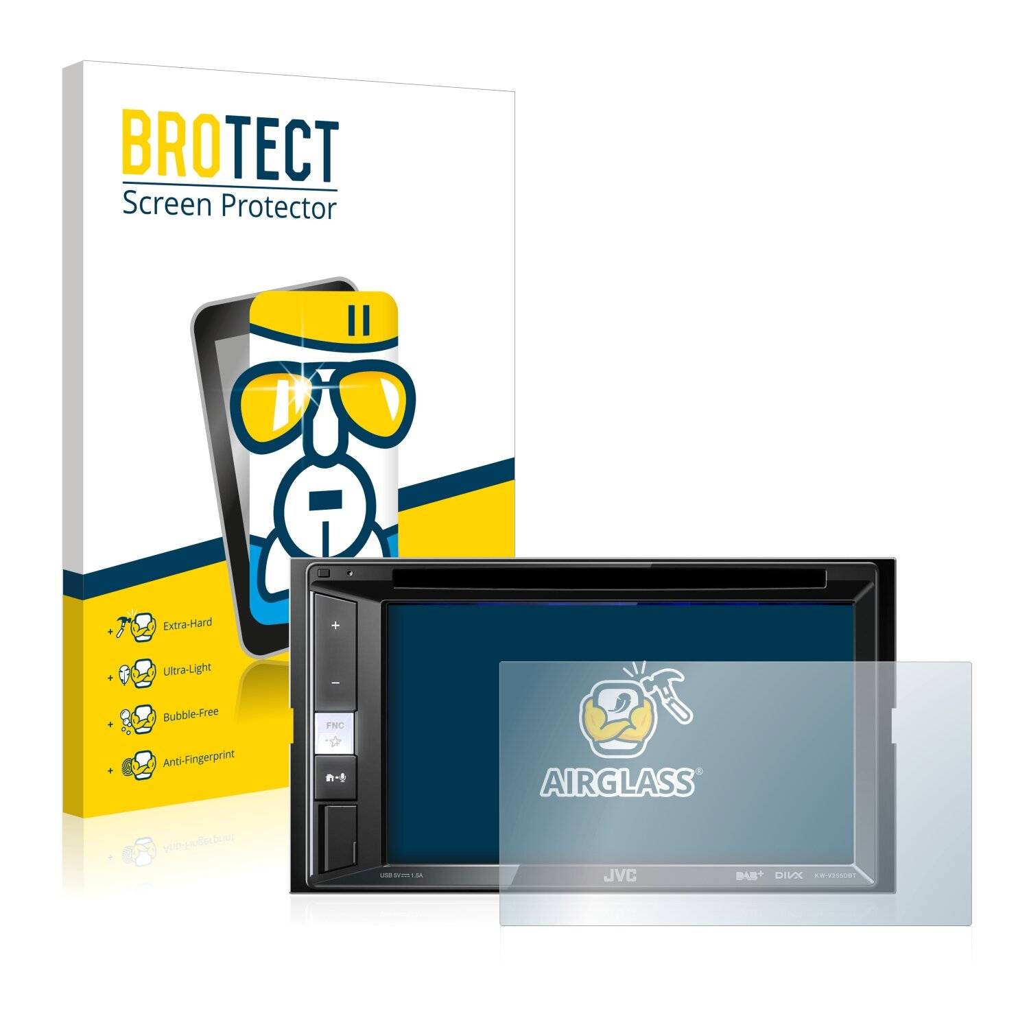BROTECT AirGlass Schutzglas Folie für JVC