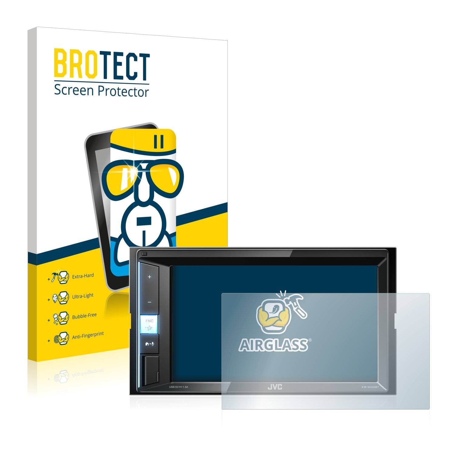 BROTECT AirGlass Schutzglas Folie für JVC