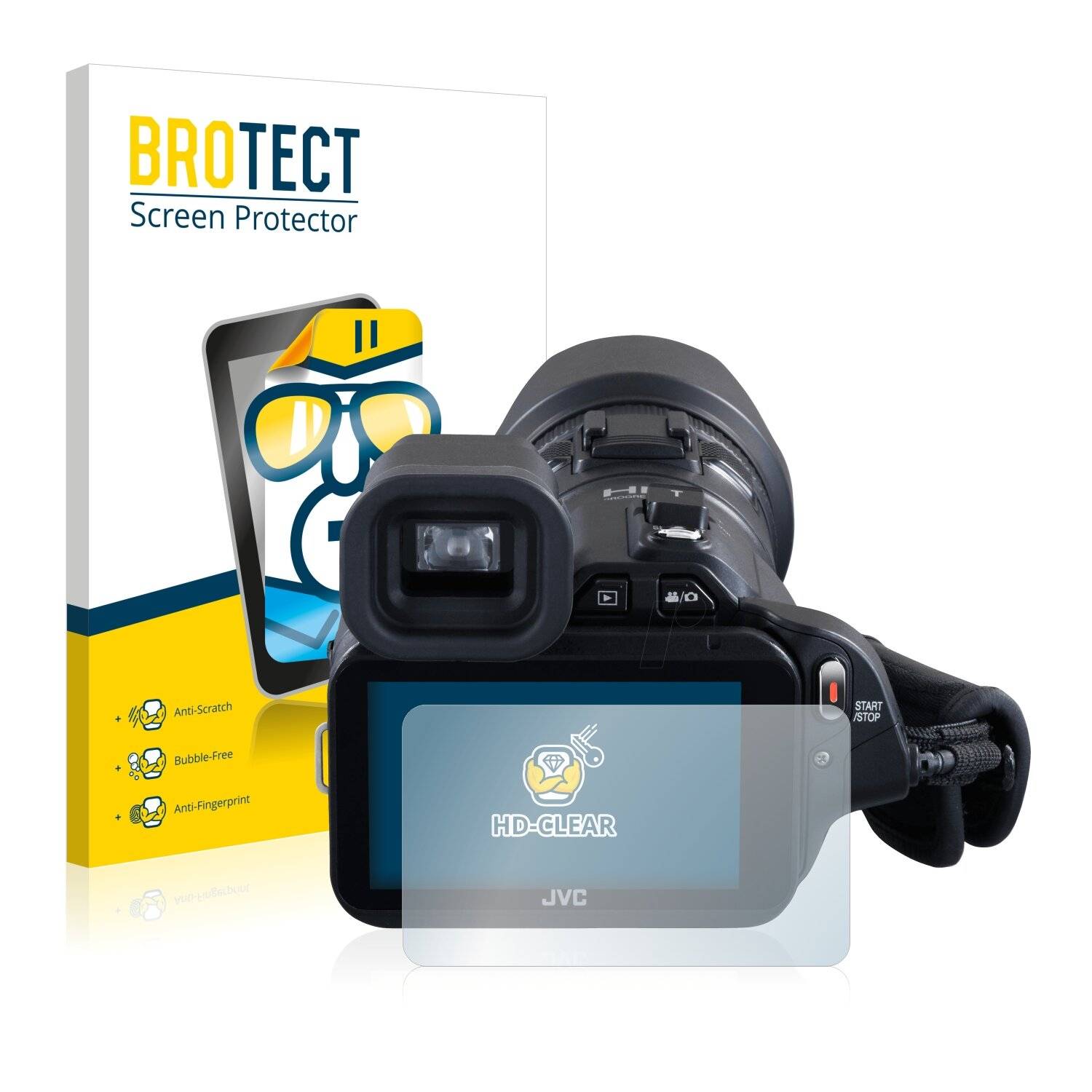 2x BROTECT HD-Clear Displayschutzfolie für JVC