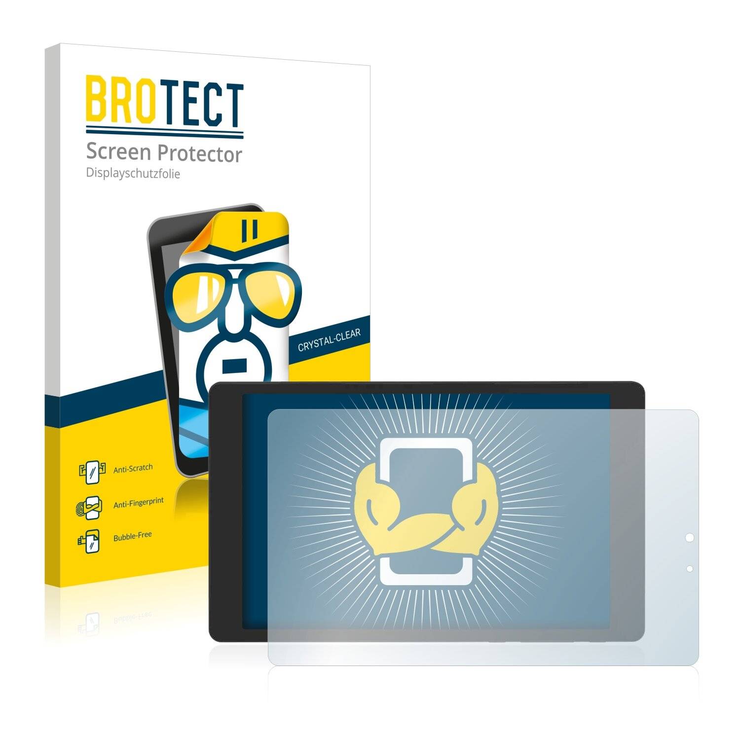 2x BROTECT HD-Clear Displayschutzfolie für Bush MyTablet 8