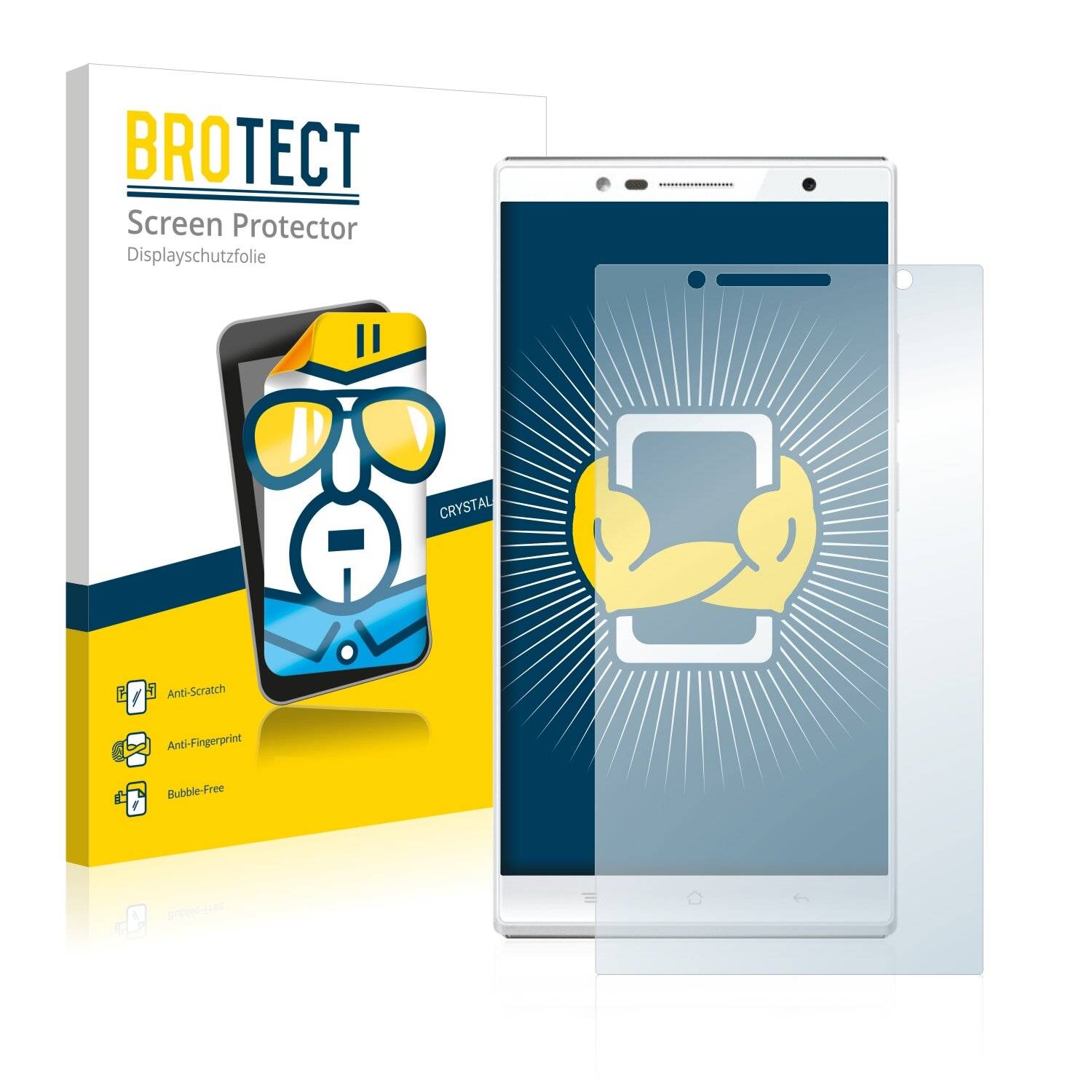 2x BROTECT HD-Clear Displayschutzfolie für Oppo