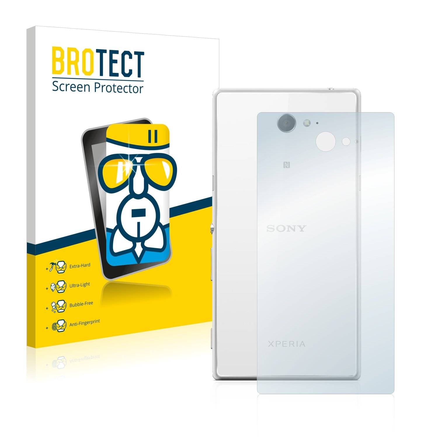 BROTECT AirGlass Schutzglas Folie für Sony Xperia M2 D2303