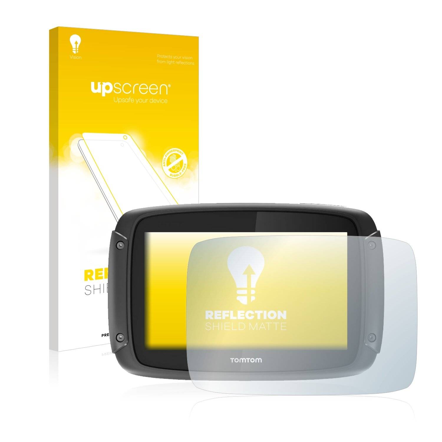 upscreen Reflection Shield Matte Premium Displayschutzfolie für TomTom Rider
