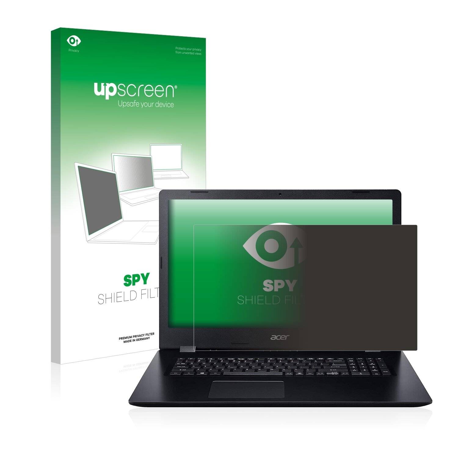 upscreen Spy Shield Filter Premium Blickschutzfilter für Acer Aspire 3