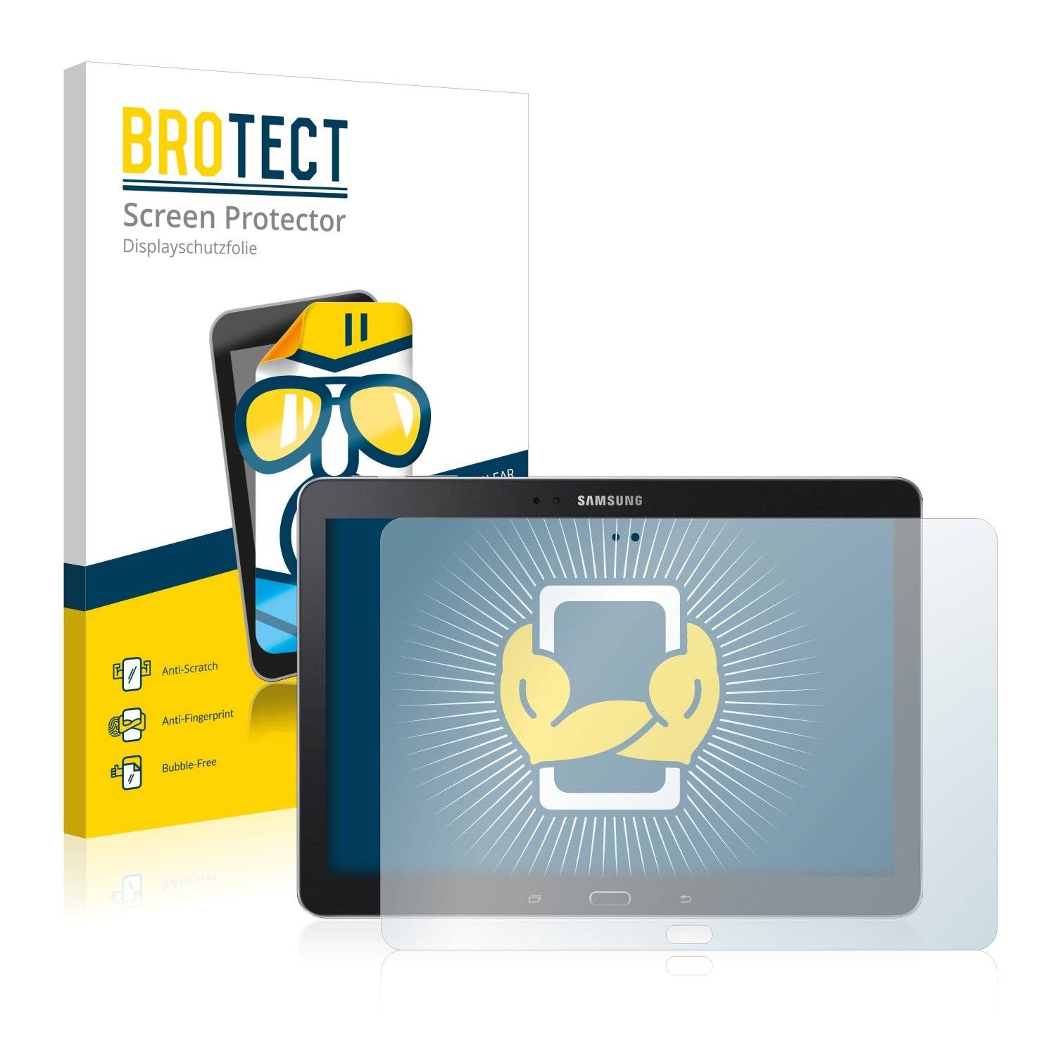 2x BROTECT HD-Clear Displayschutzfolie für Samsung Galaxy TabPro 10.1