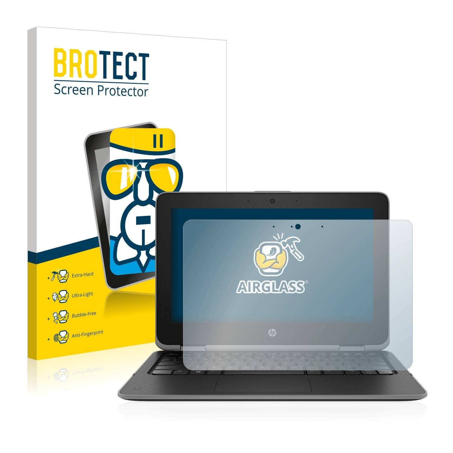 BROTECT AirGlass Schutzglas Folie für HP ProBook x360 11