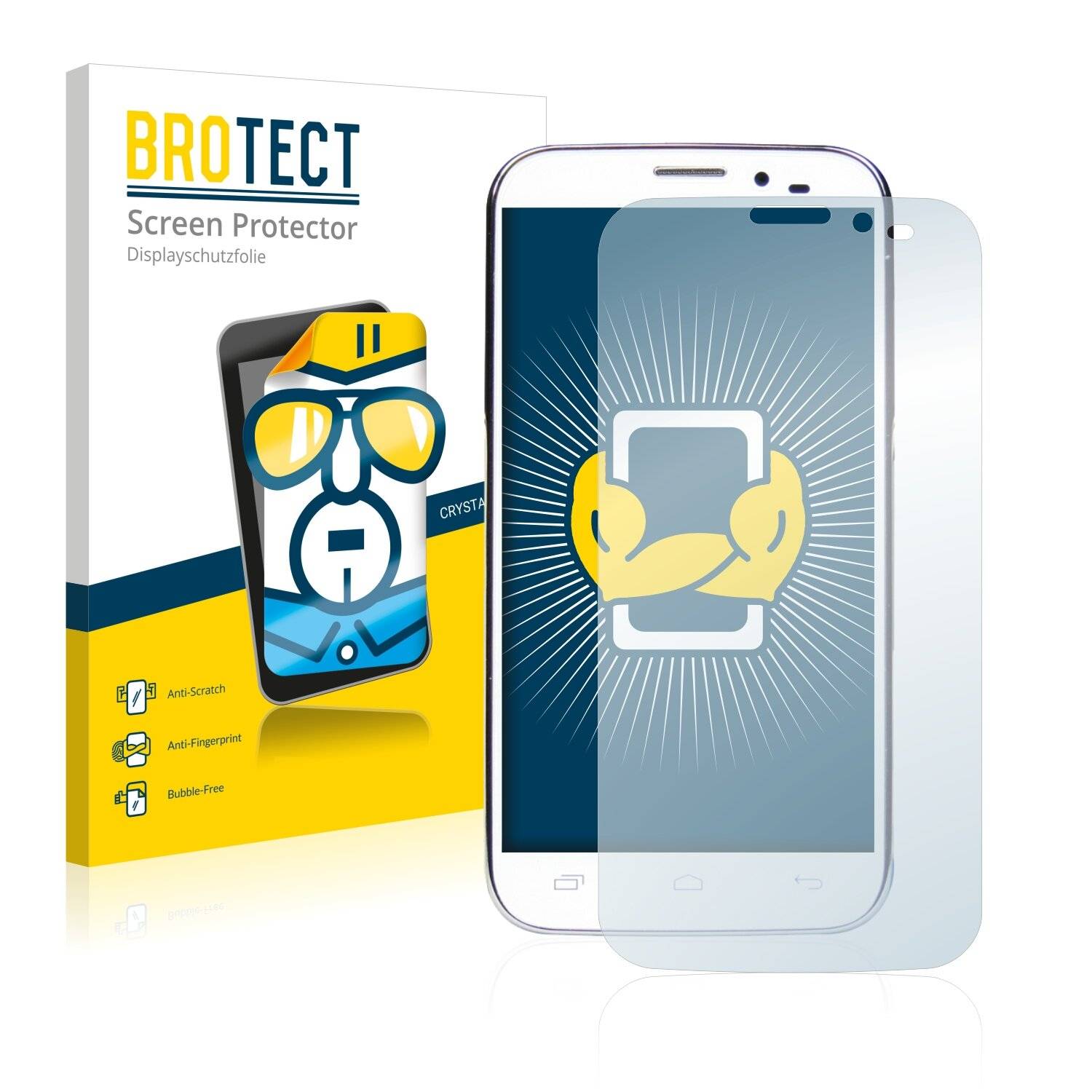 2x BROTECT HD-Clear Displayschutzfolie für Mediacom PhonePad Duo