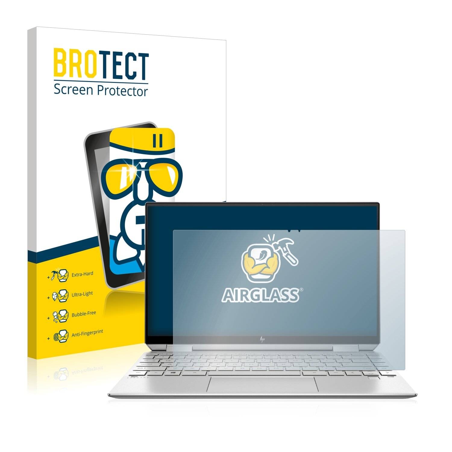 BROTECT AirGlass Schutzglas Folie für HP Spectre x360