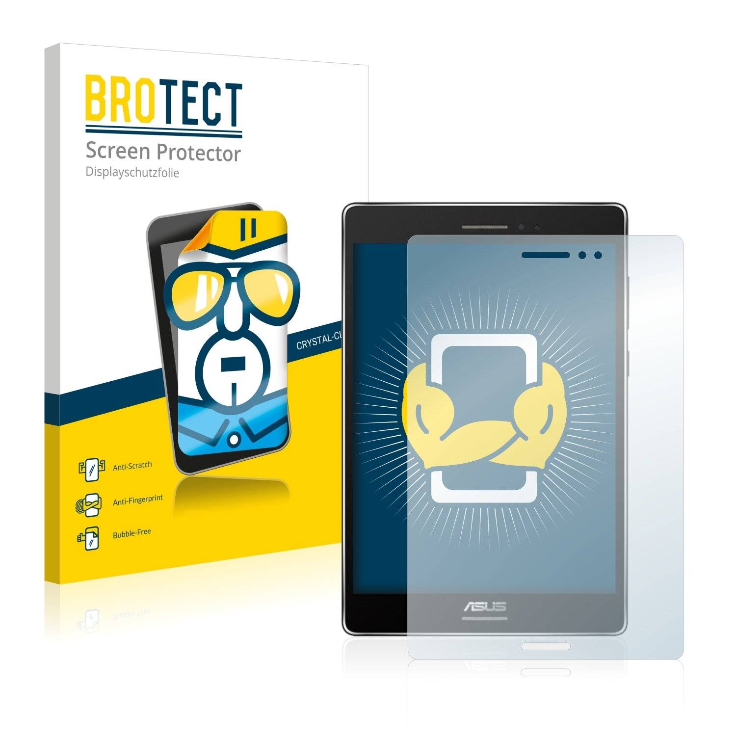 2x BROTECT HD-Clear Displayschutzfolie für Asus ZenPad S
