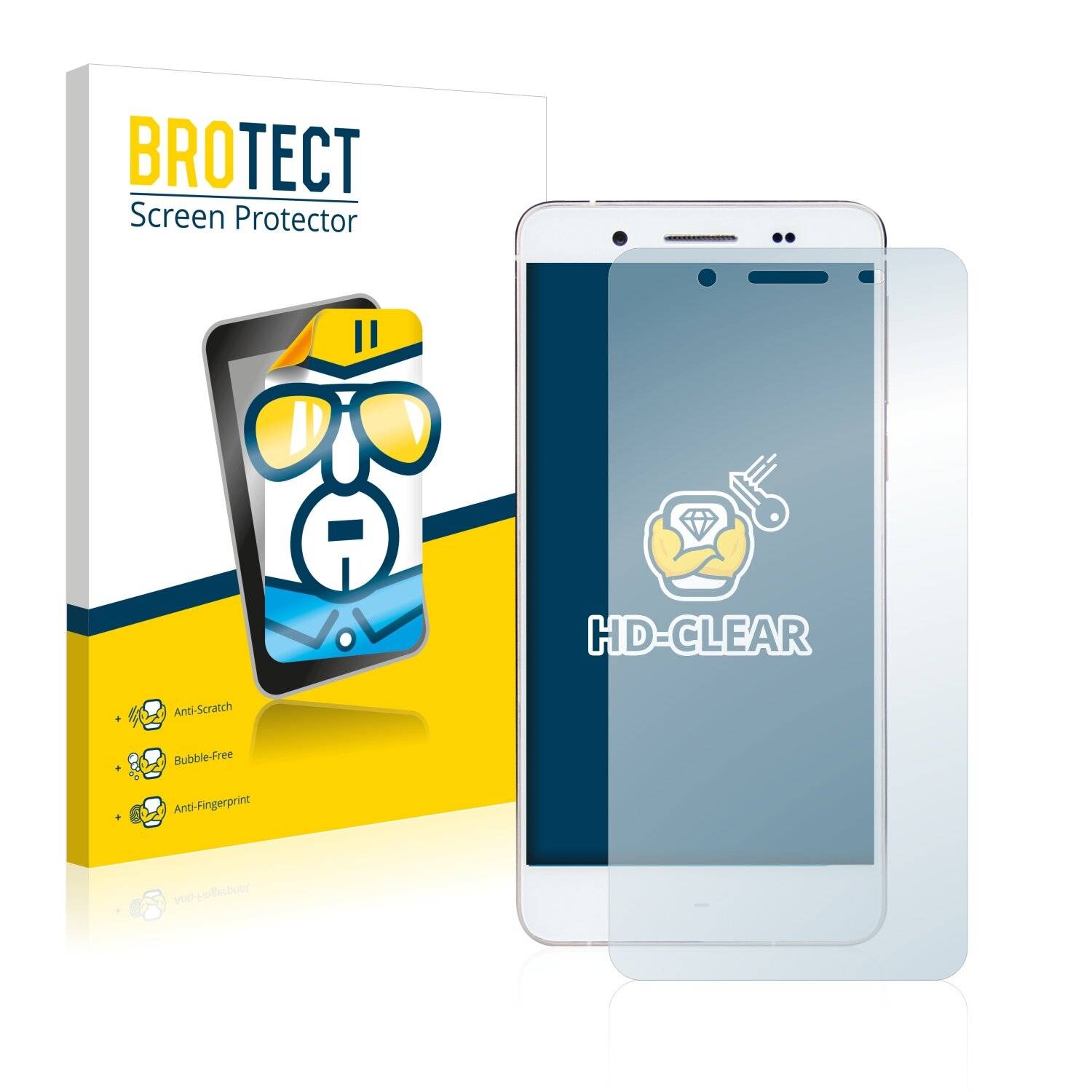 2x BROTECT HD-Clear Displayschutzfolie für Mediacom PhonePad Duo