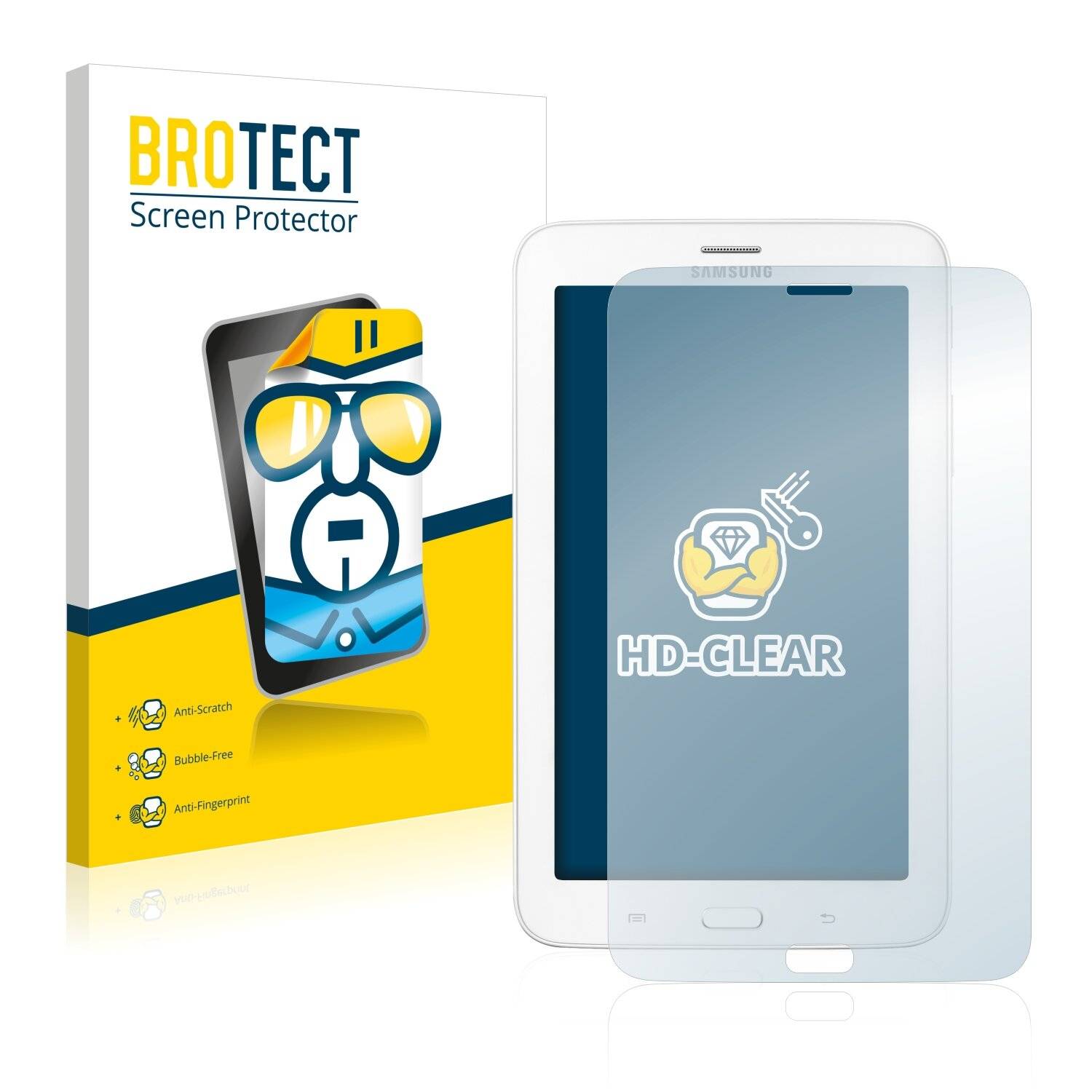 2x BROTECT HD-Clear Displayschutzfolie für Samsung Galaxy Tab 3