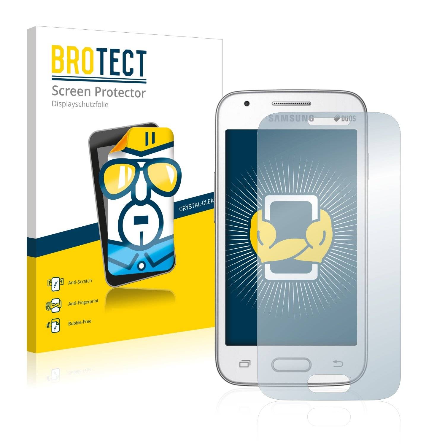 2x BROTECT HD-Clear Displayschutzfolie für Samsung Galaxy V Plus