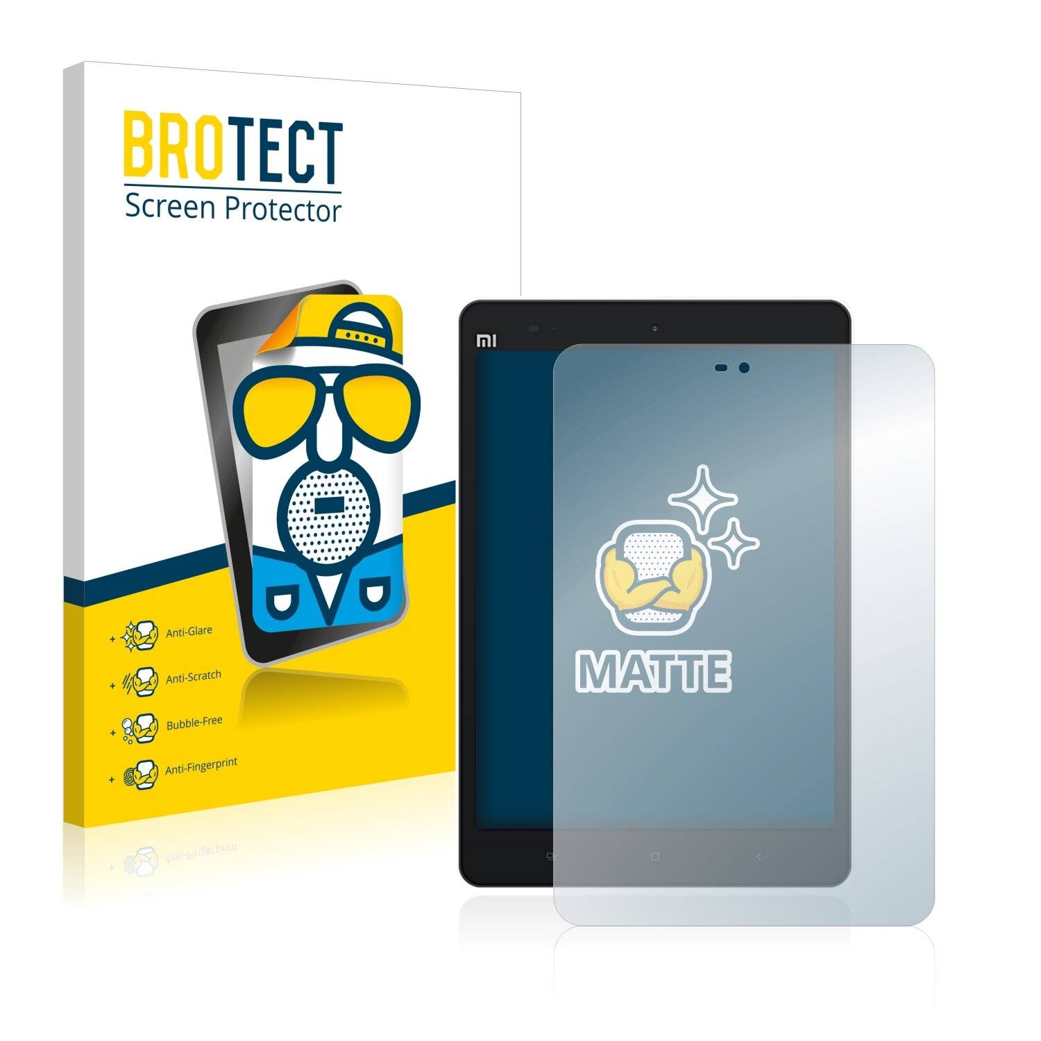 2x BROTECT Matte Displayschutzfolie für Xiaomi Mi Pad 2 - Entspiegelt,