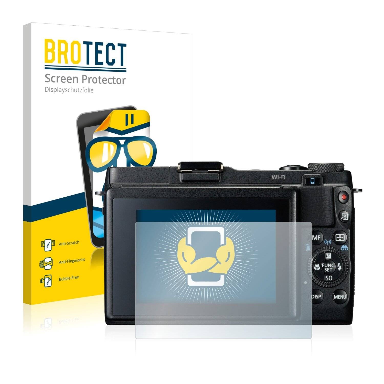 2x BROTECT HD-Clear Displayschutzfolie für Canon PowerShot G1 X Mark