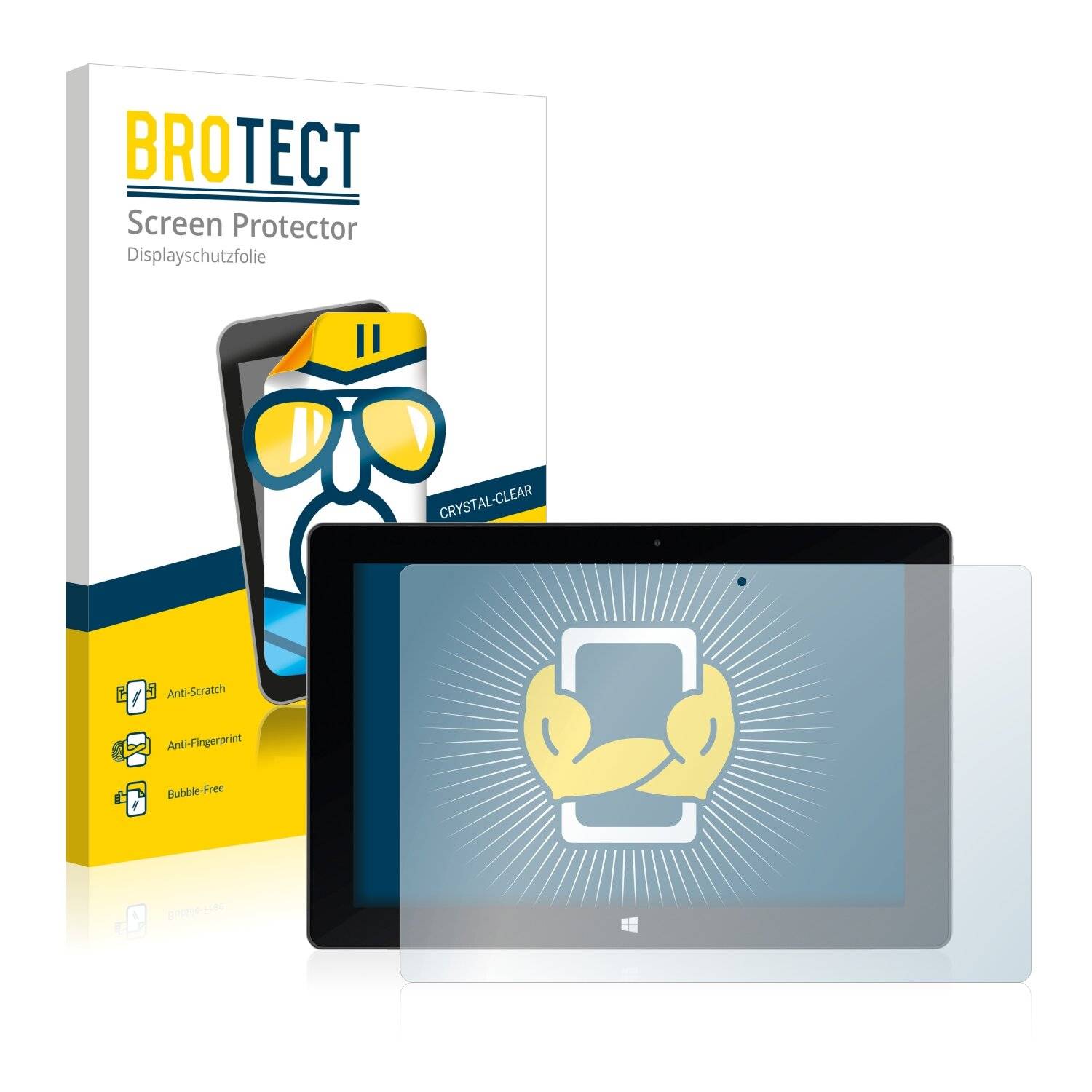 2x BROTECT HD-Clear Displayschutzfolie für TrekStor SurfTab Wintron 10.1