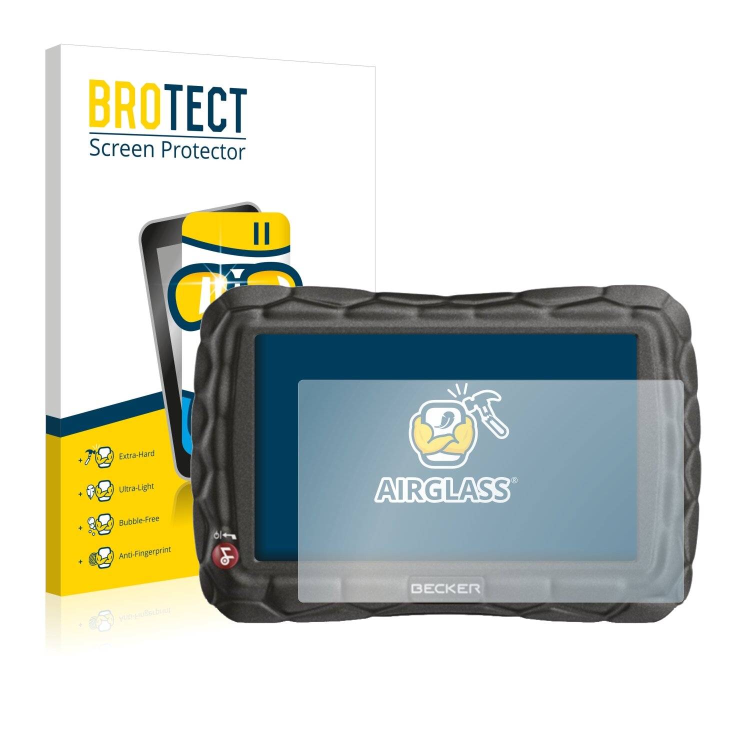 BROTECT AirGlass Schutzglas Folie für Becker Traffic Assist Z100