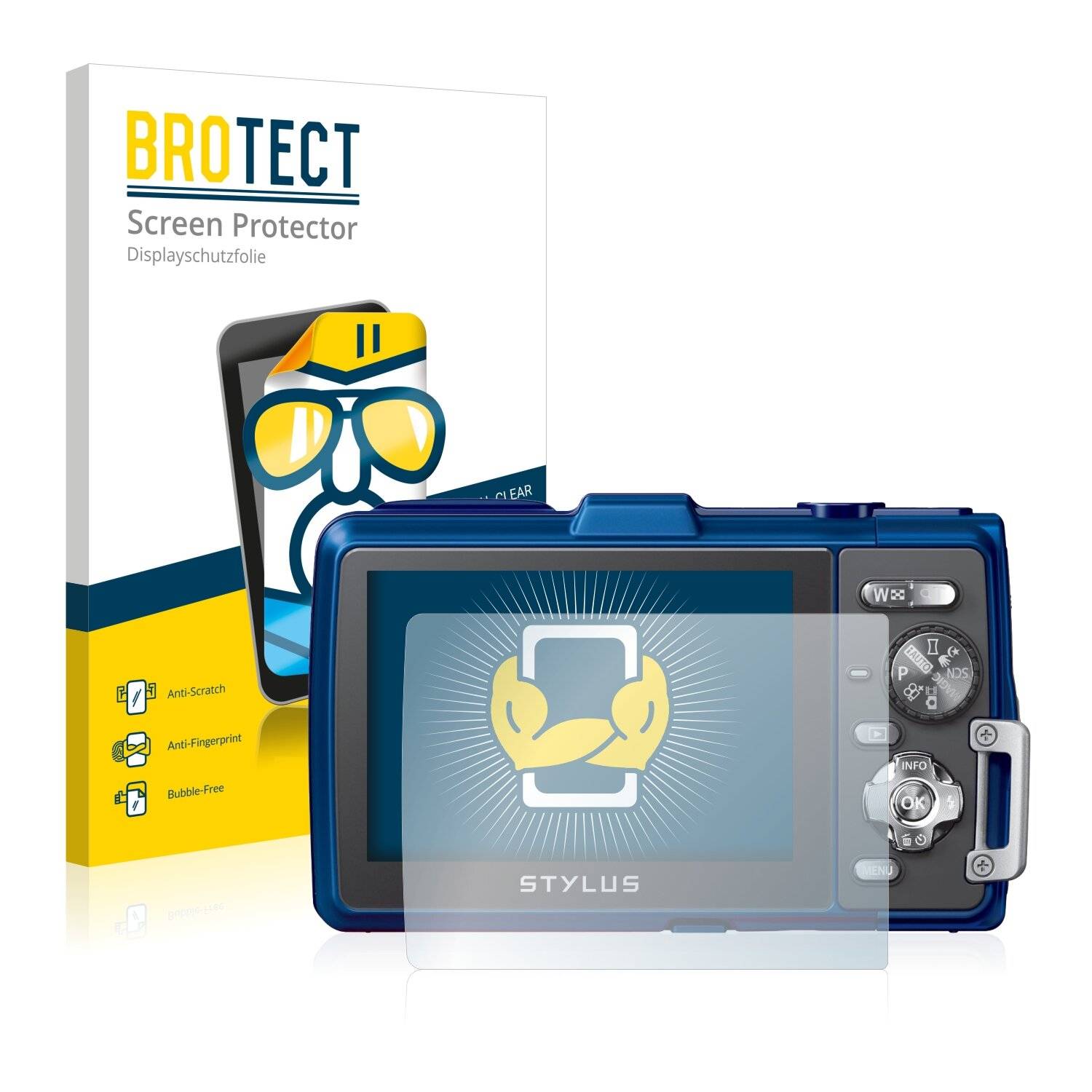 2x BROTECT HD-Clear Displayschutzfolie für Olympus Stylus Tough