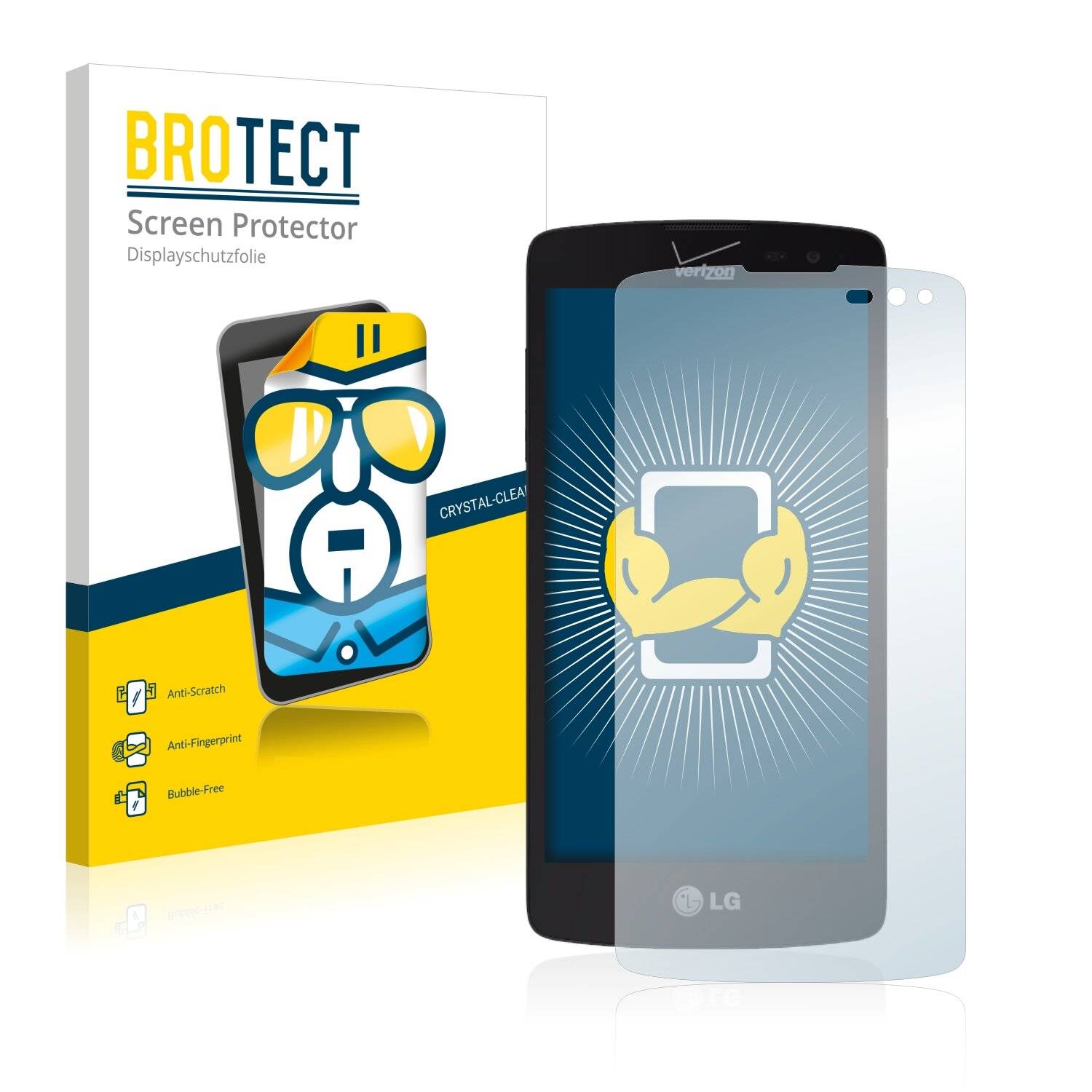 2x BROTECT HD-Clear Displayschutzfolie für LG