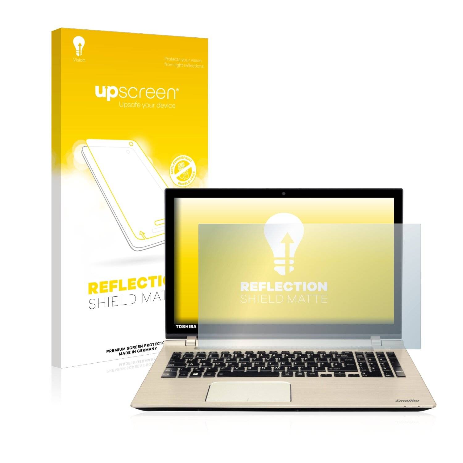 upscreen Reflection Shield Matte Premium Displayschutzfolie für Toshiba Satellite