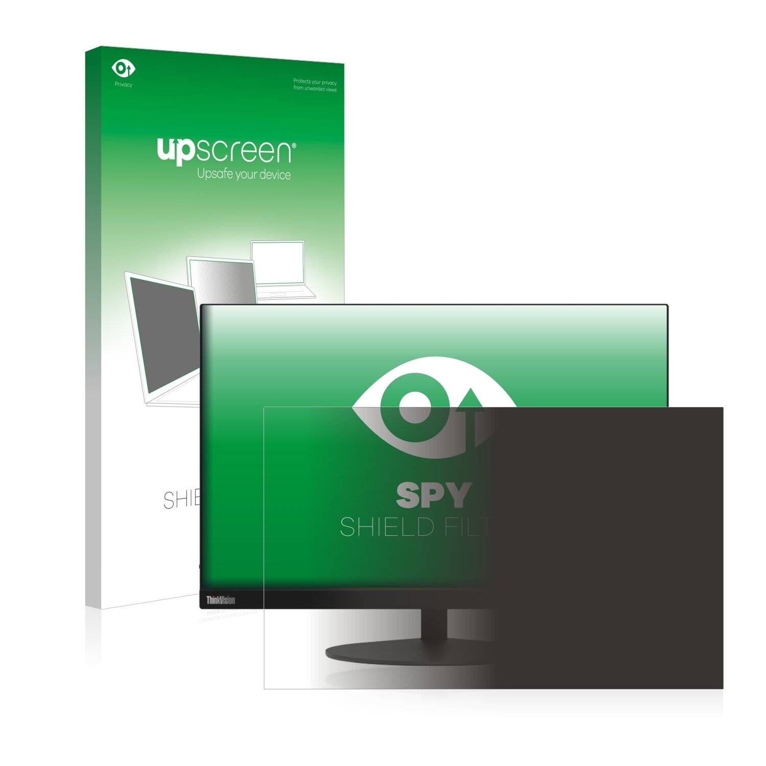 upscreen Spy Shield Filter Premium Blickschutzfilter für Lenovo ThinkVision