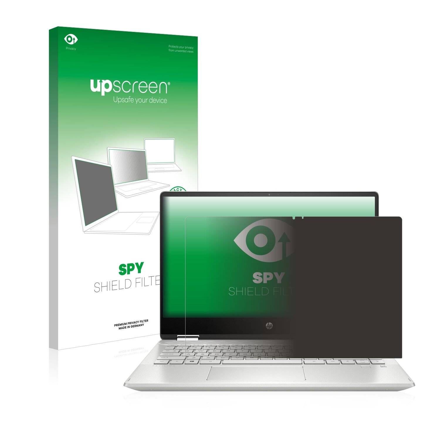 upscreen Spy Shield Filter Premium Blickschutzfilter für HP Pavilion