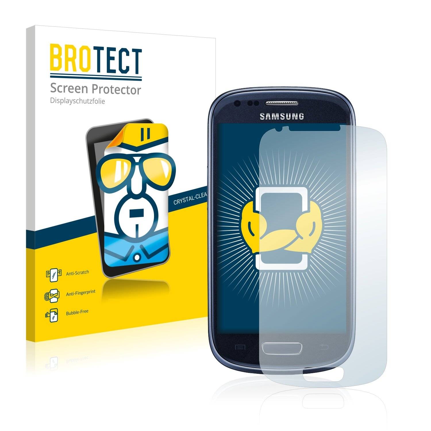 2x BROTECT HD-Clear Displayschutzfolie für Samsung
